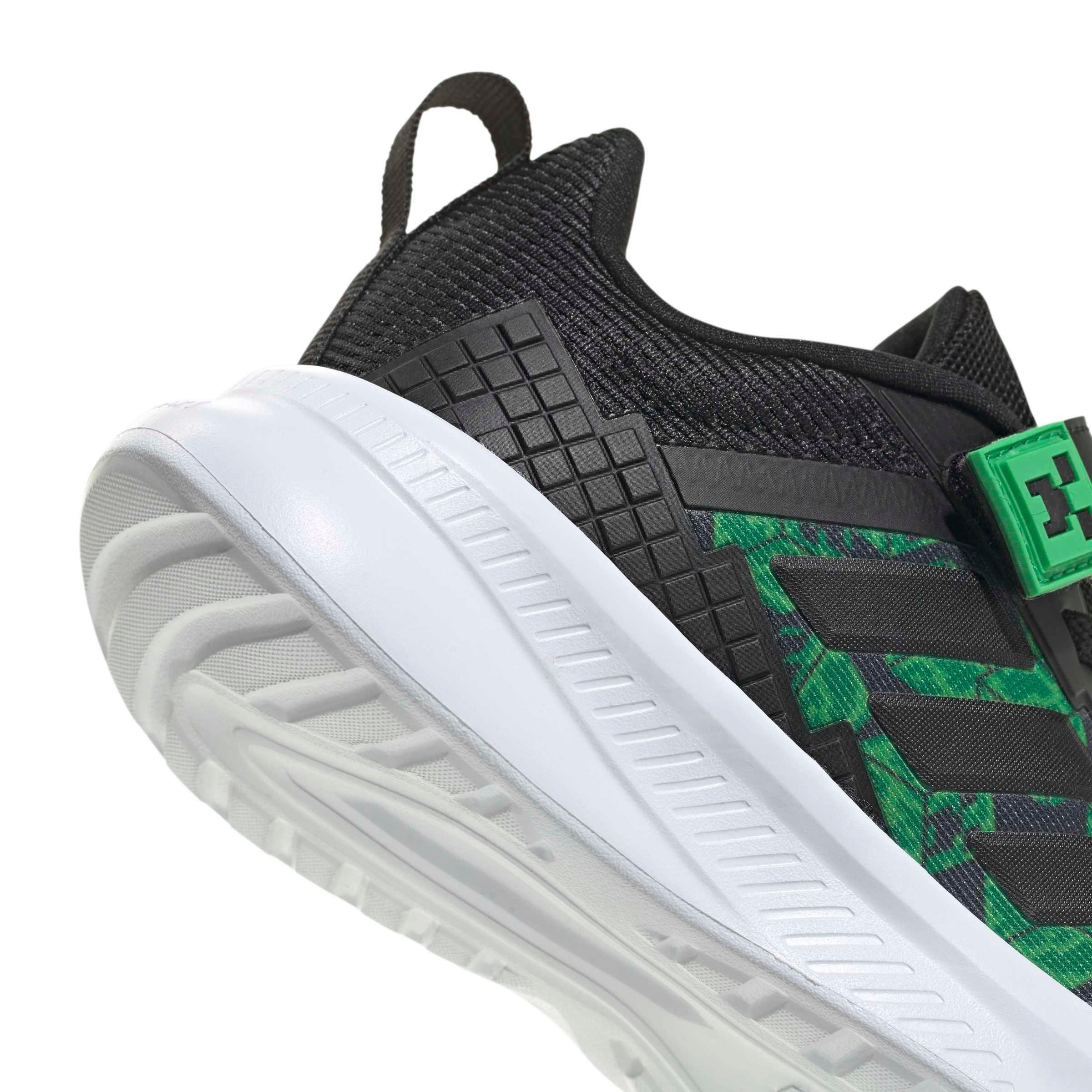 adidas Minecraft Fortarun 4.0 "Core Black/Core Black/Ftwr White" Preschool Boys' Shoe - BLACK/BLACK/WHITE Thumbnail View 7