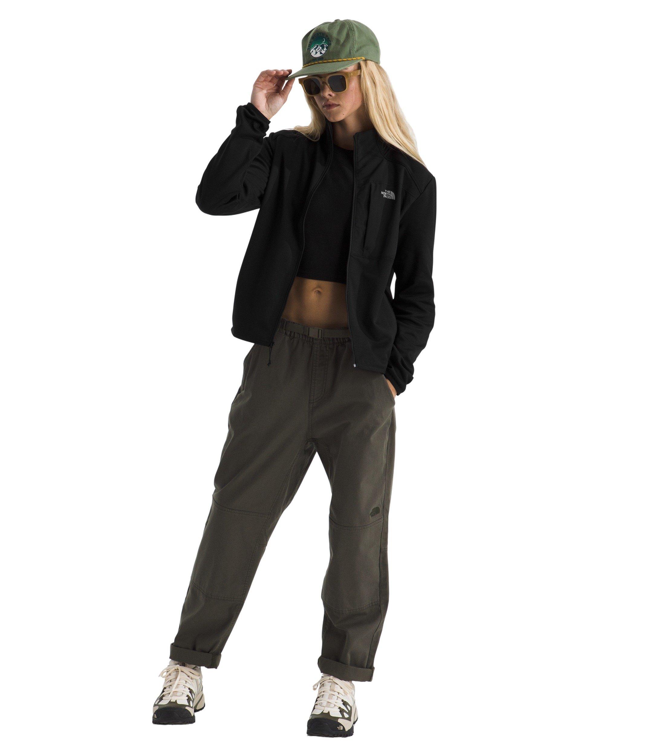 The North Face Women's Performance Fleece Full-Zip Jacket -Black - BLACK Thumbnail View 4