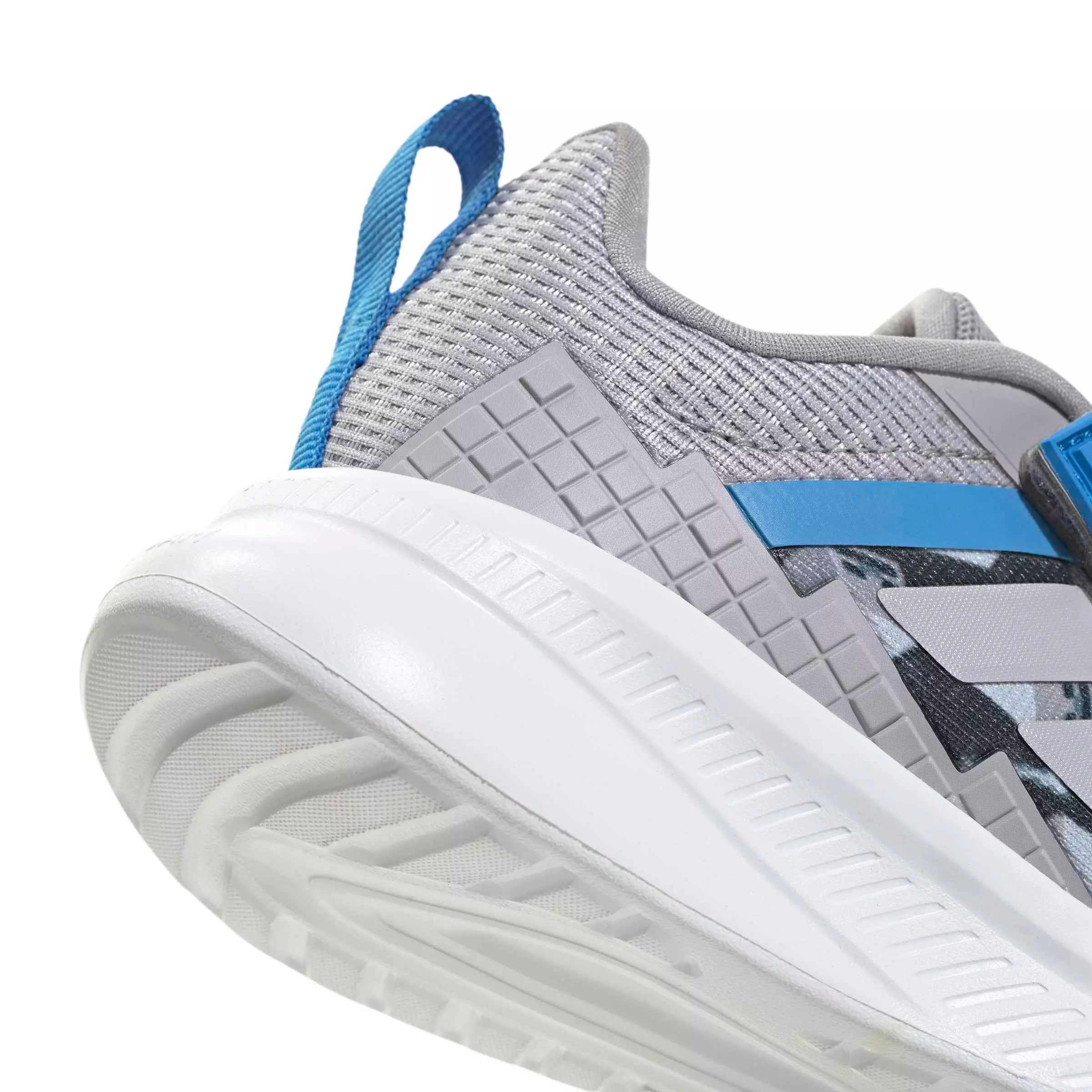 adidas Minecraft Fortarun 4.0 "Glory Grey/Glory Grey/Lucid Ray Blue" Preschool Boys' Shoe - GREY/GREY/BLUE