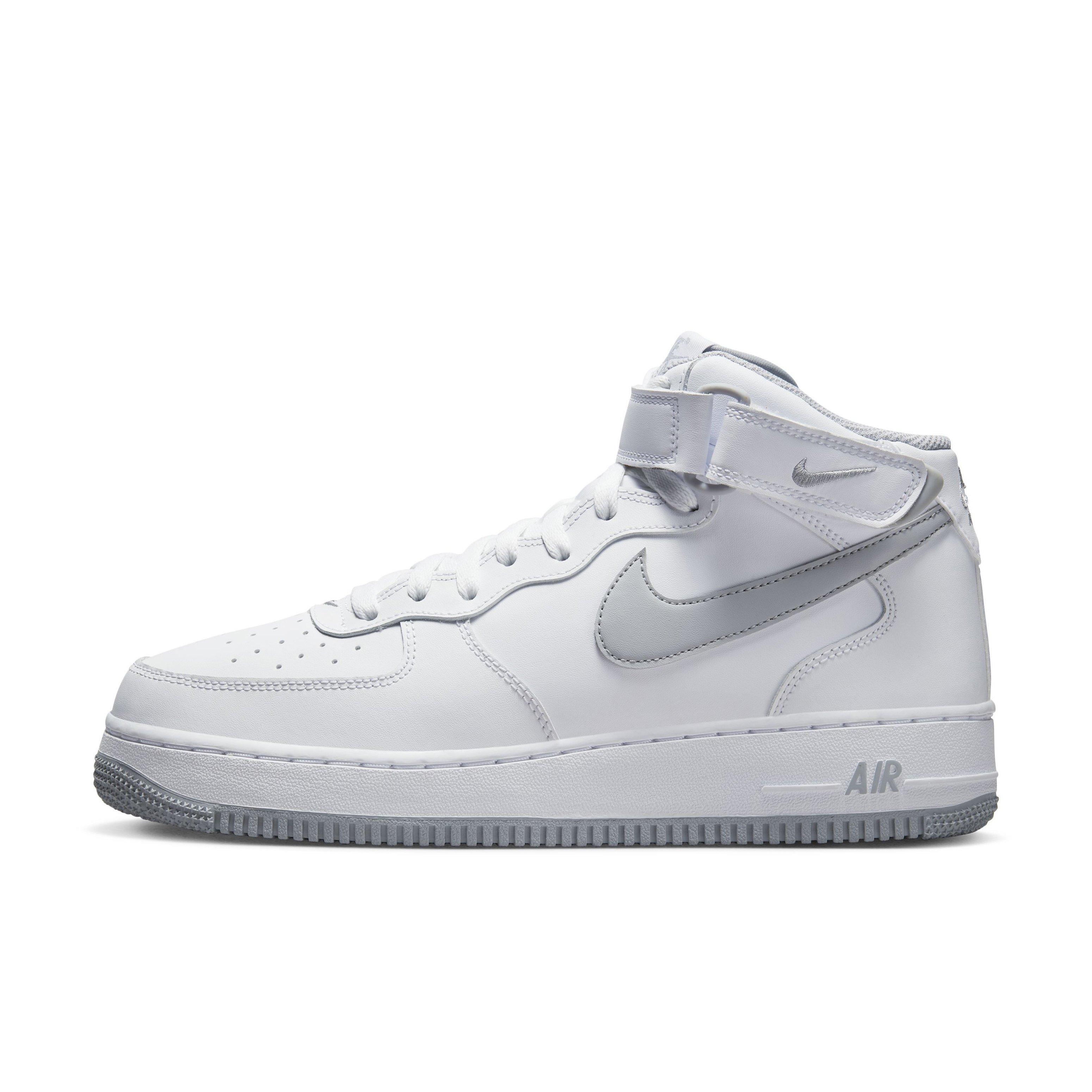 Nike Air Force 1 Mid '07 White/Wolf Grey/White Men's Shoe - Hibbett |  City Gear