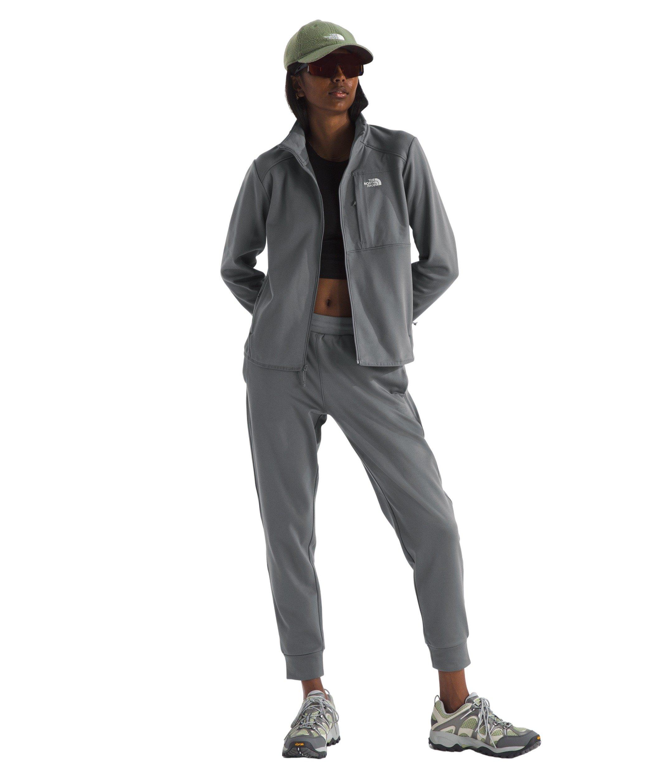 The North Face Women's Performance Fleece Full-Zip Jacket -Smoked Pearl - SMOKED PEARL Thumbnail View 4