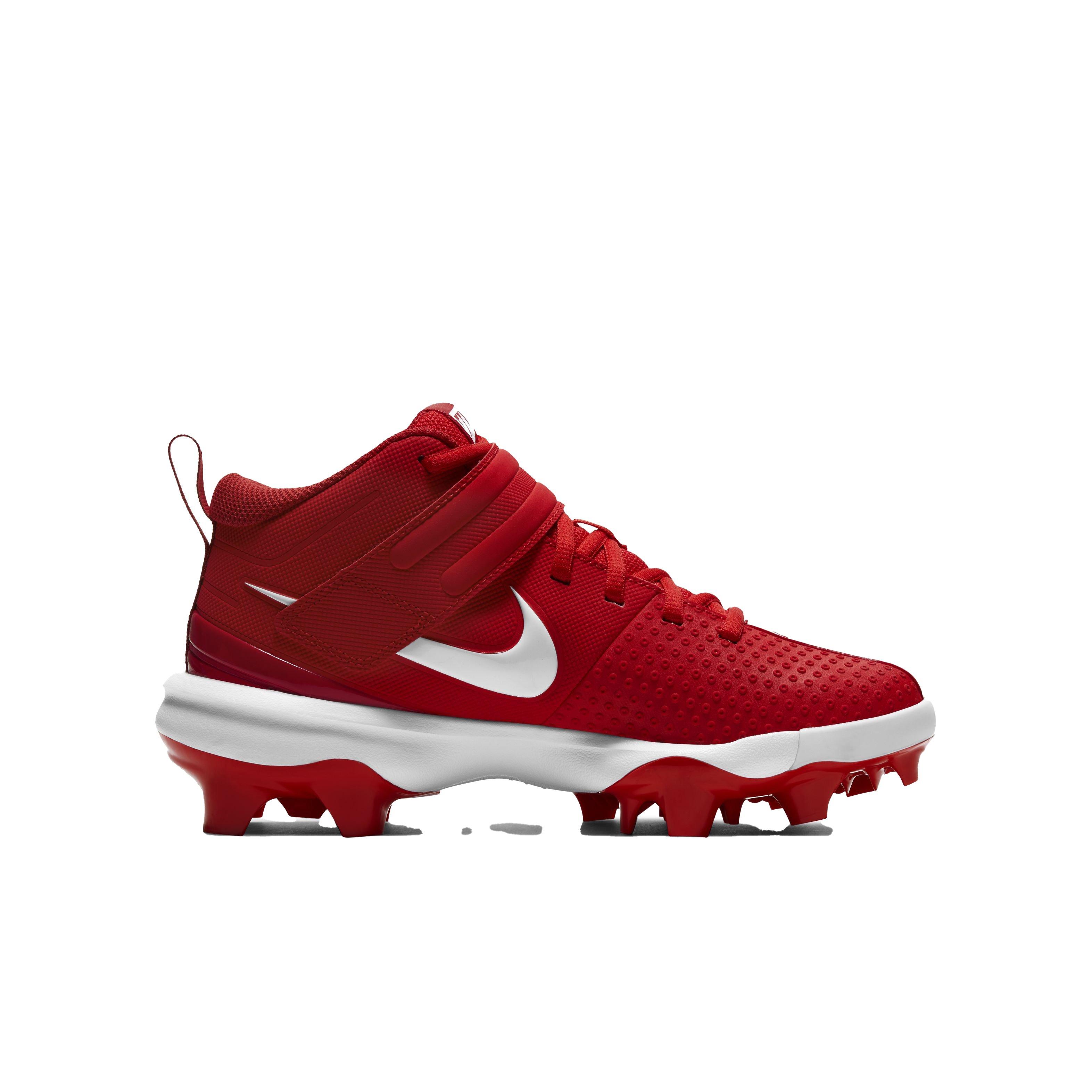 red nike baseball cleats youth