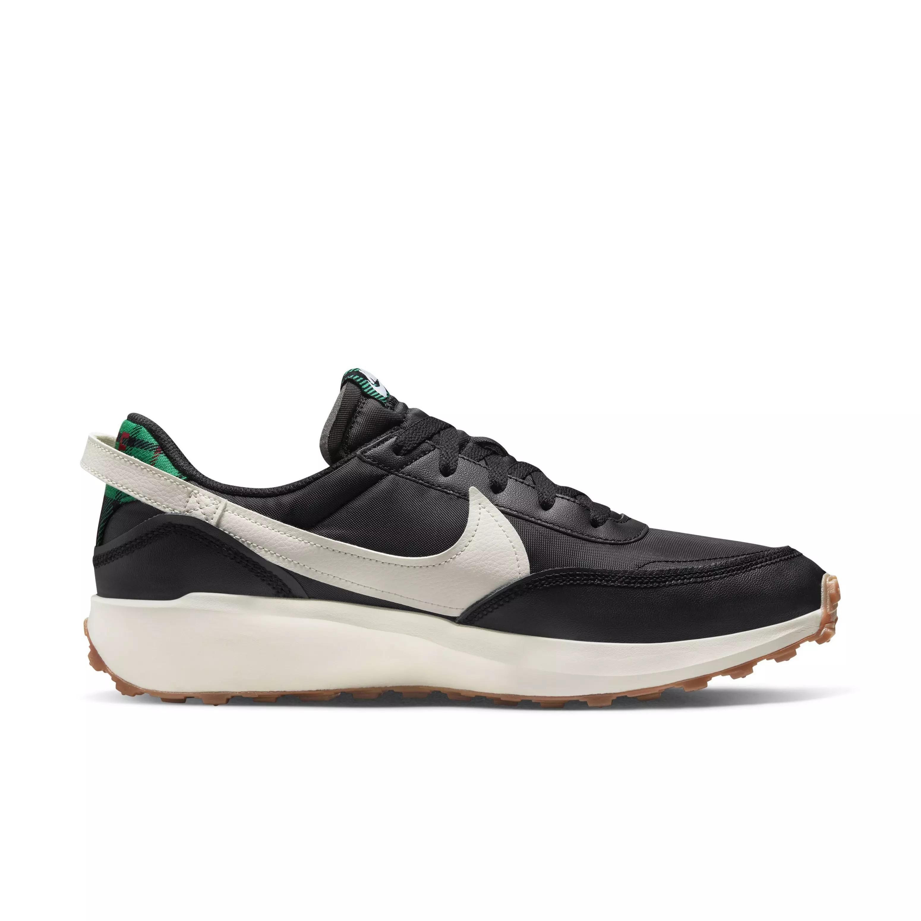Nike Waffle Debut Premium "Black/Pale Ivory/Black/University Red" Men's Shoe - BLACK/IVORY/BLACK/RED
