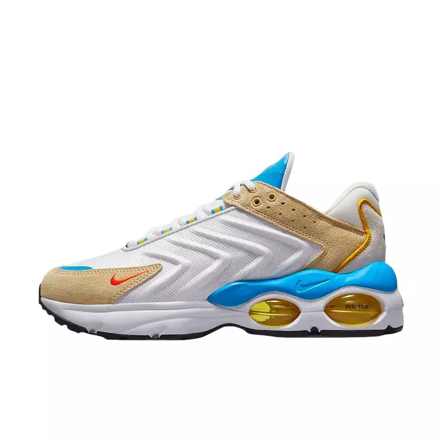 Nike Air Max TW SE "Summit White/Sesame/Light Photo Blue/Safety Orange" Men's Shoe - WHITE/SESAME/LT BLUE/ORANGE