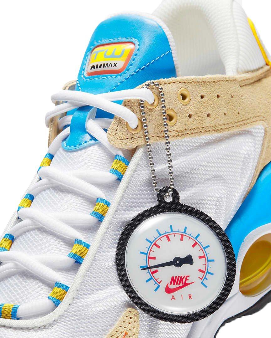 Nike Air Max TW SE "Summit White/Sesame/Light Photo Blue/Safety Orange" Men's Shoe - WHITE/SESAME/LT BLUE/ORANGE Thumbnail View 8