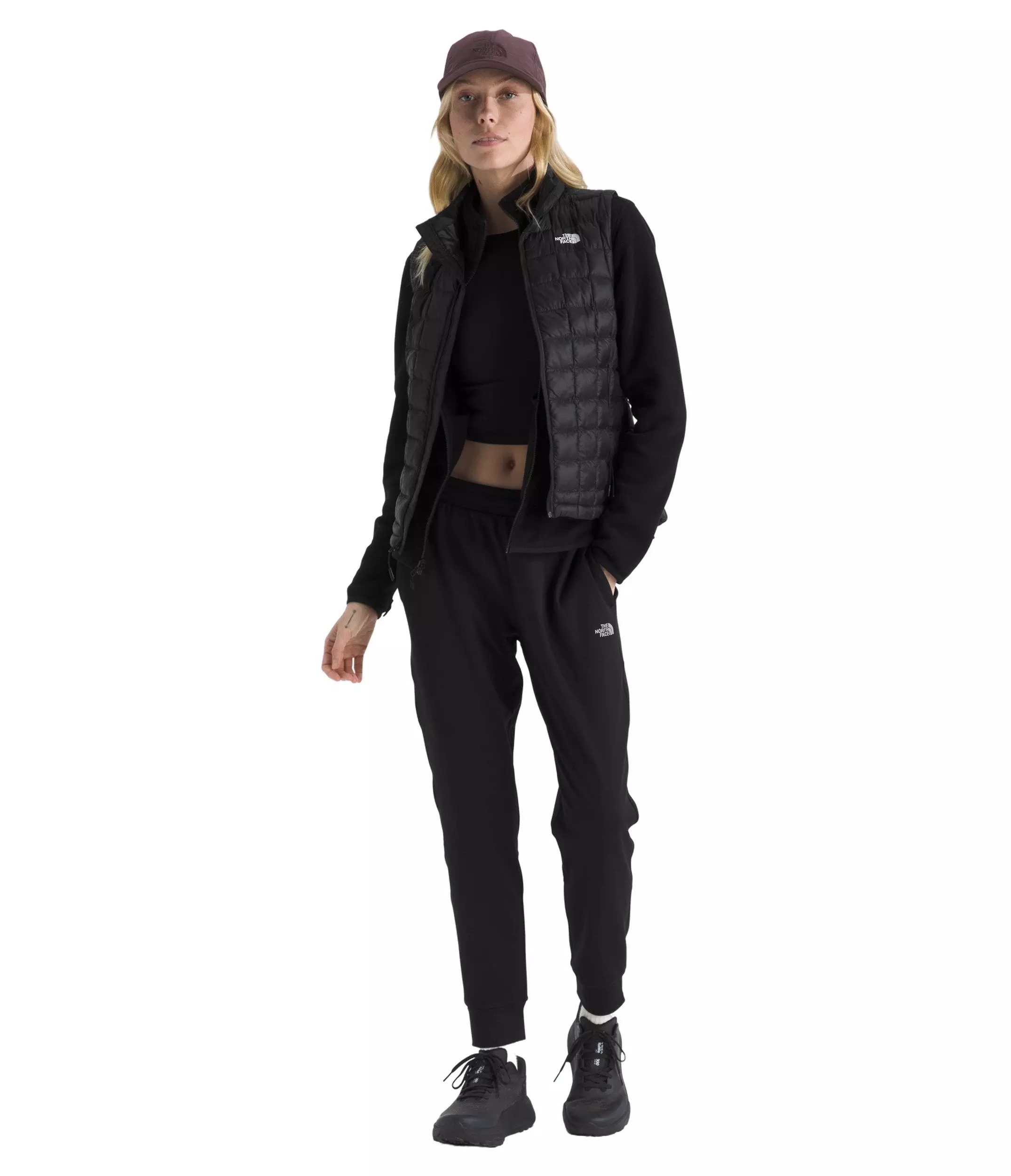 The North Face Women's Performance Fleece SW Pants - Black - BLACK