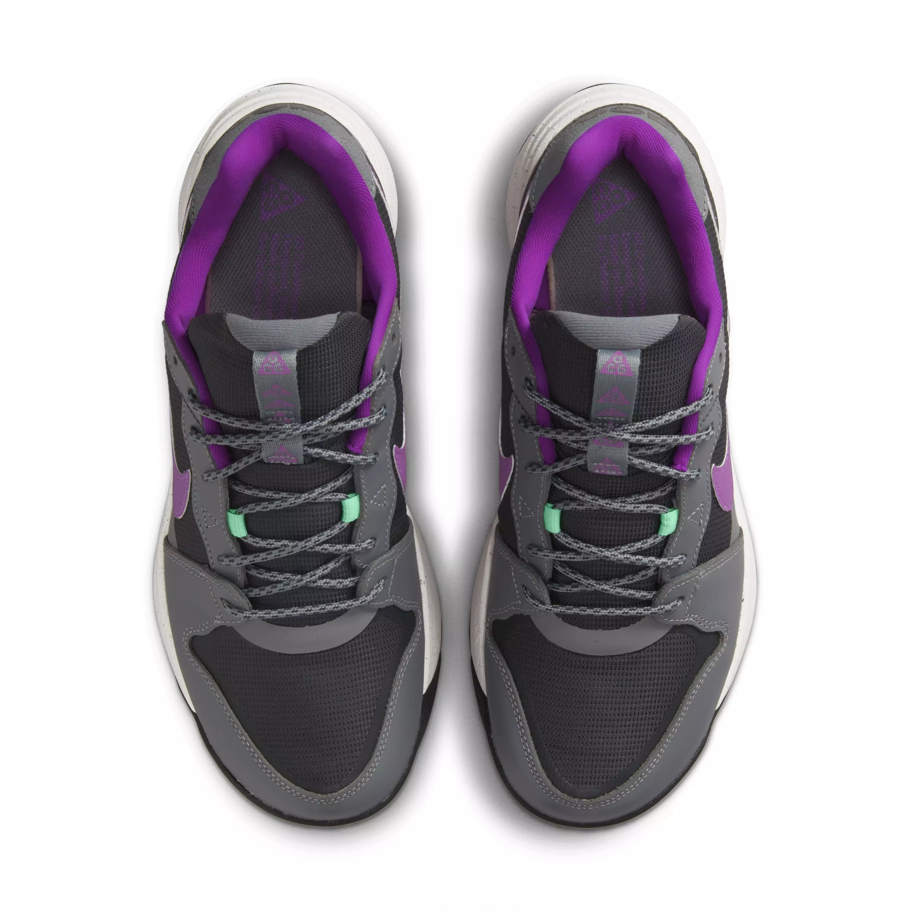 Nike ACG Lowcate "Smoke Grey/Dark Smoke Grey/Vivid Purple" Men's Shoe - GREY/DK GREY/PURPLE