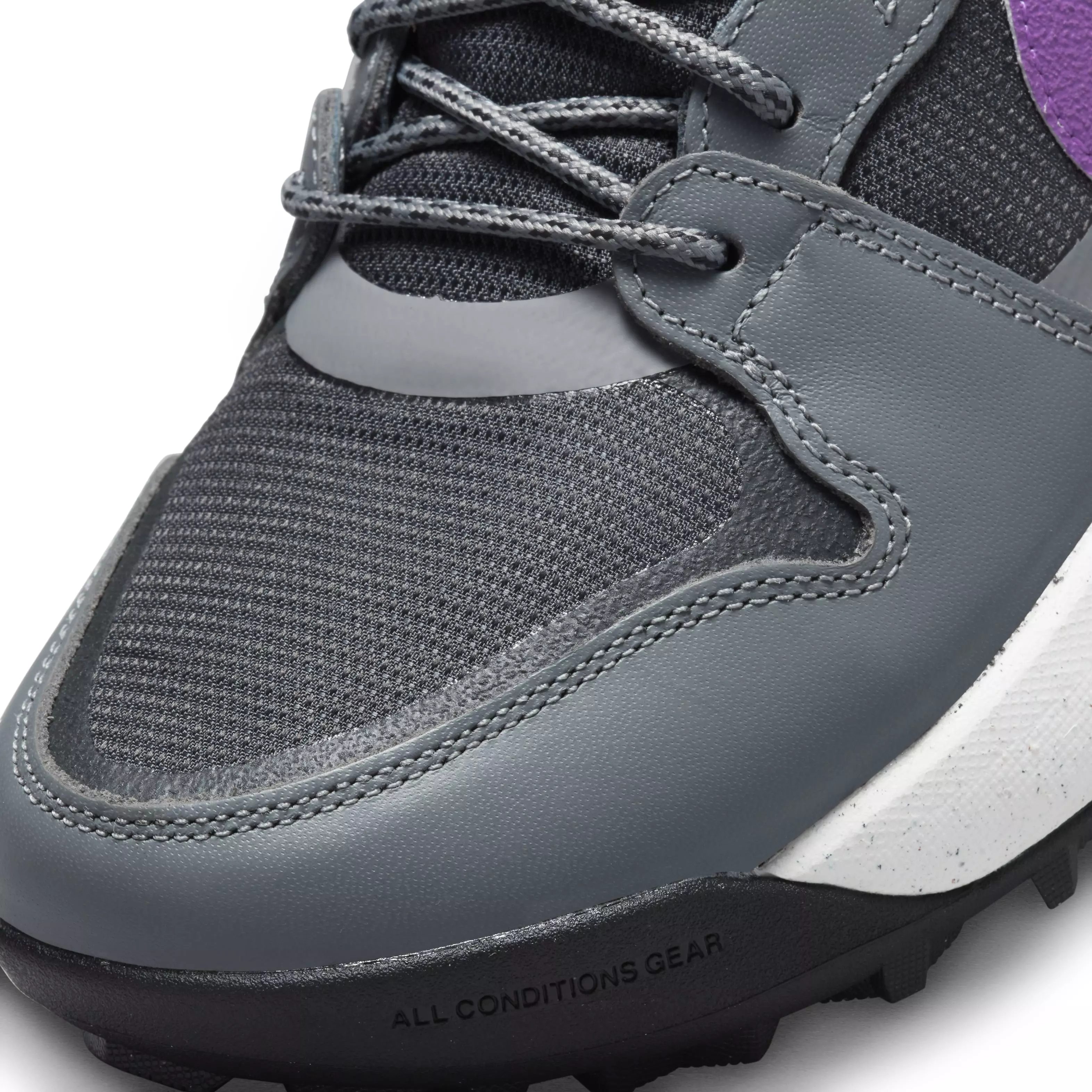 Nike ACG Lowcate "Smoke Grey/Dark Smoke Grey/Vivid Purple" Men's Shoe - GREY/DK GREY/PURPLE