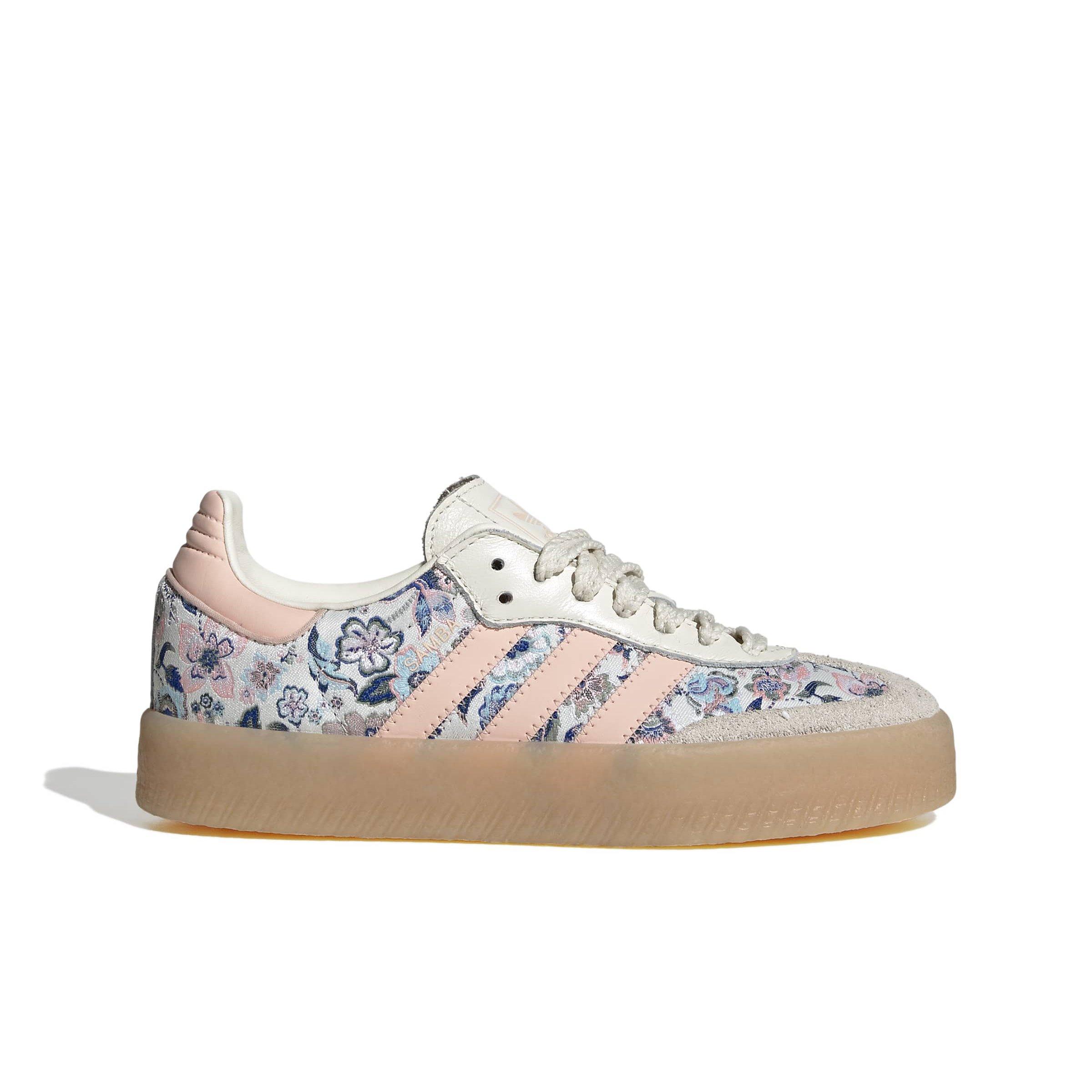 adidas Originals Liberty London Sambae "Off White/Blush Pink/Gum 3" Grade School Girls' Shoe - OFF WHITE/PINK/GUM Thumbnail View 1
