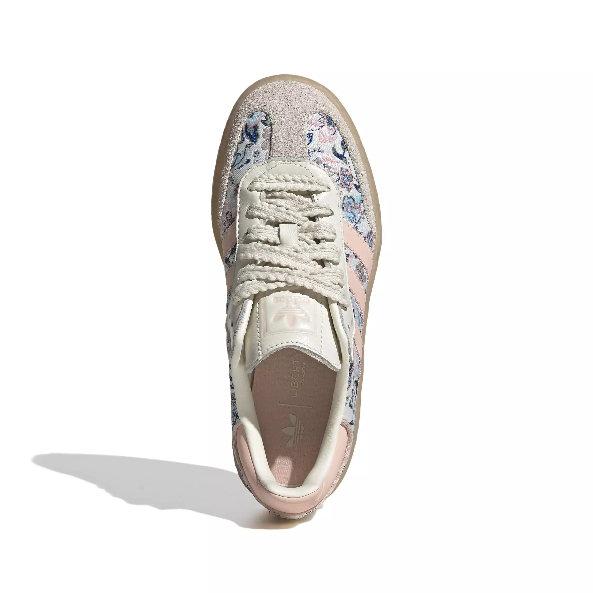 adidas Originals Liberty London Sambae "Off White/Blush Pink/Gum 3" Grade School Girls' Shoe - OFF WHITE/PINK/GUM