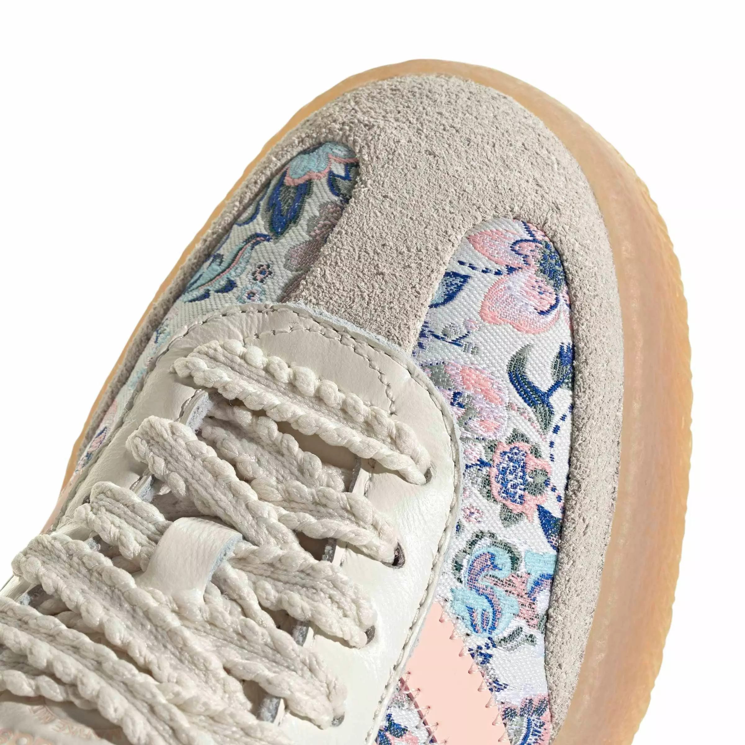 adidas Originals Liberty London Sambae "Off White/Blush Pink/Gum 3" Grade School Girls' Shoe - OFF WHITE/PINK/GUM