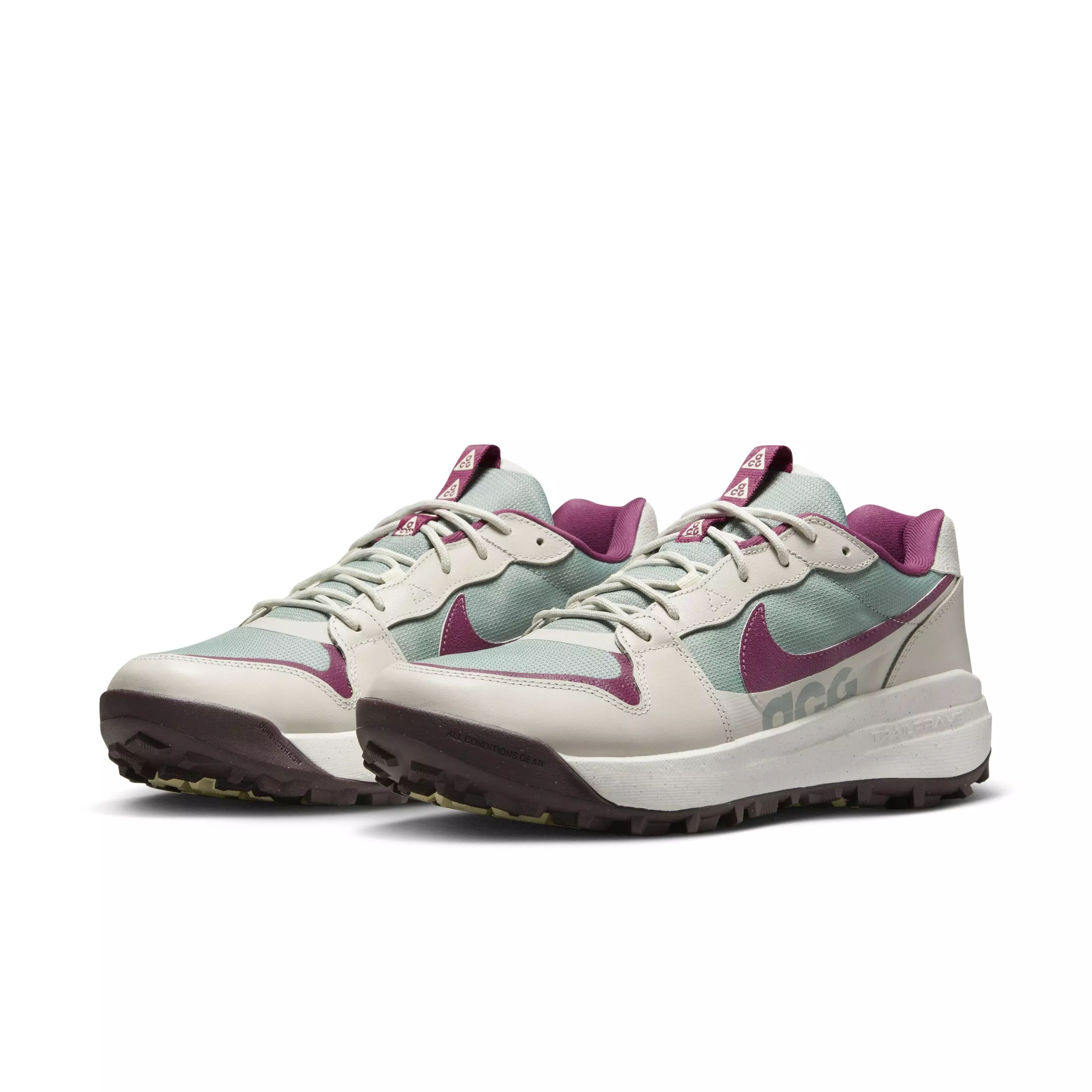 Nike ACG Lowcate "Mica Green/Rosewood/Light Bone/Phantom" Men's Shoe - GREEN/ROSEWOOD/LT BONE/PHANTOM