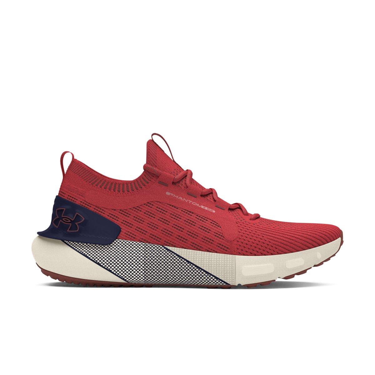 Under Armour HOVR Phantom 3 SE "Red Solstice/Midnight Navy/Metallic Cinna Red" Men's Running Shoe - RED/NAVY/RED Thumbnail View 1