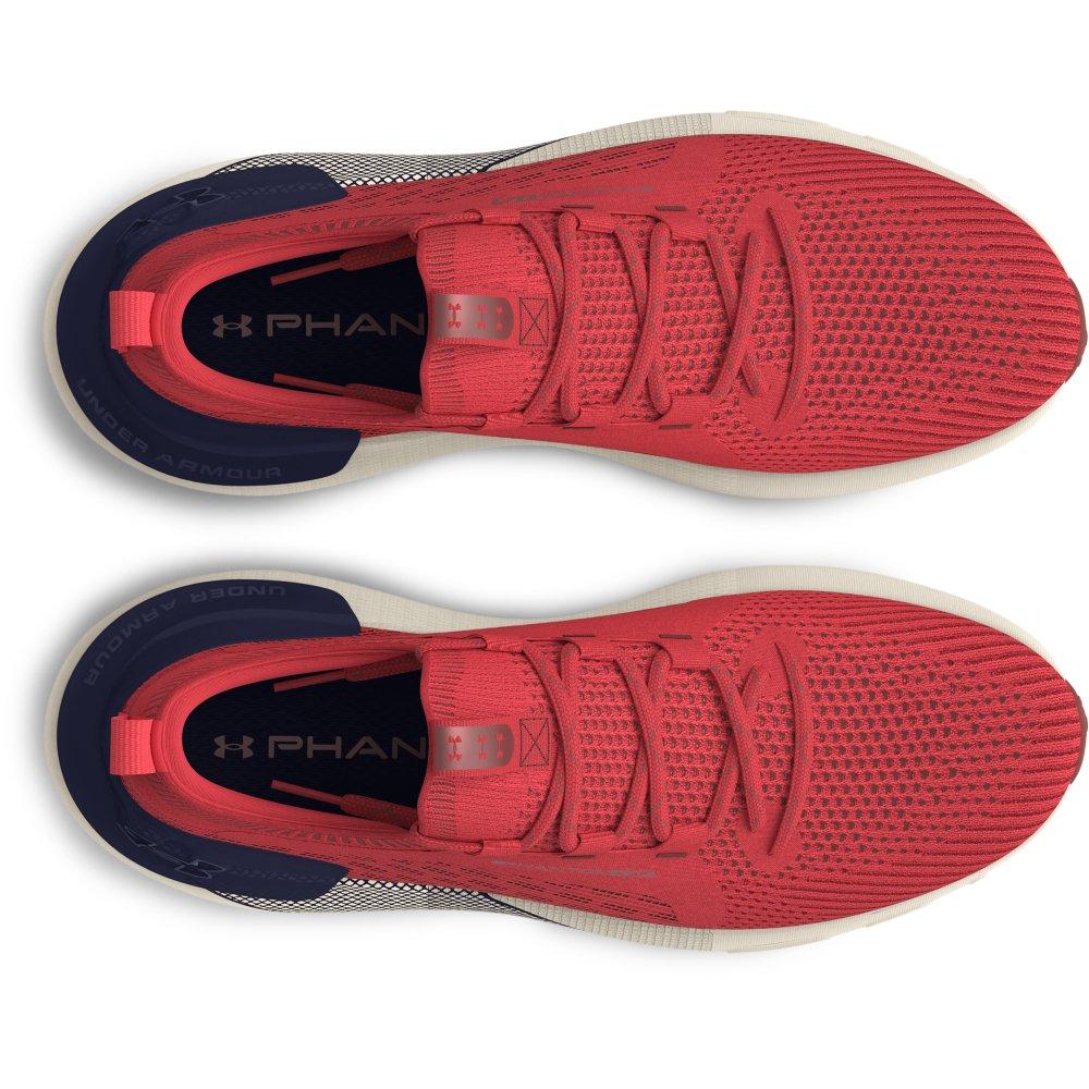 Under Armour HOVR Phantom 3 SE "Red Solstice/Midnight Navy/Metallic Cinna Red" Men's Running Shoe - RED/NAVY/RED Thumbnail View 4