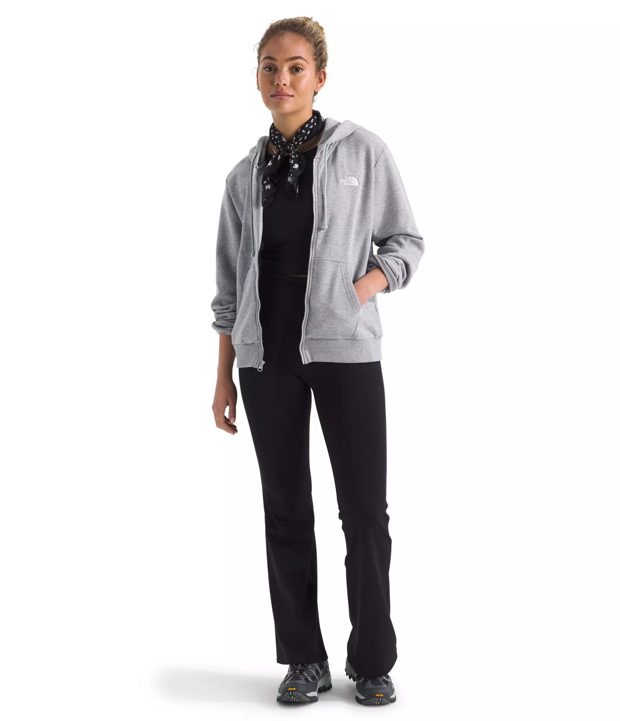 The North Face Women's Evolution Simple Dome Full-Zip Jacket -Grey - GREY