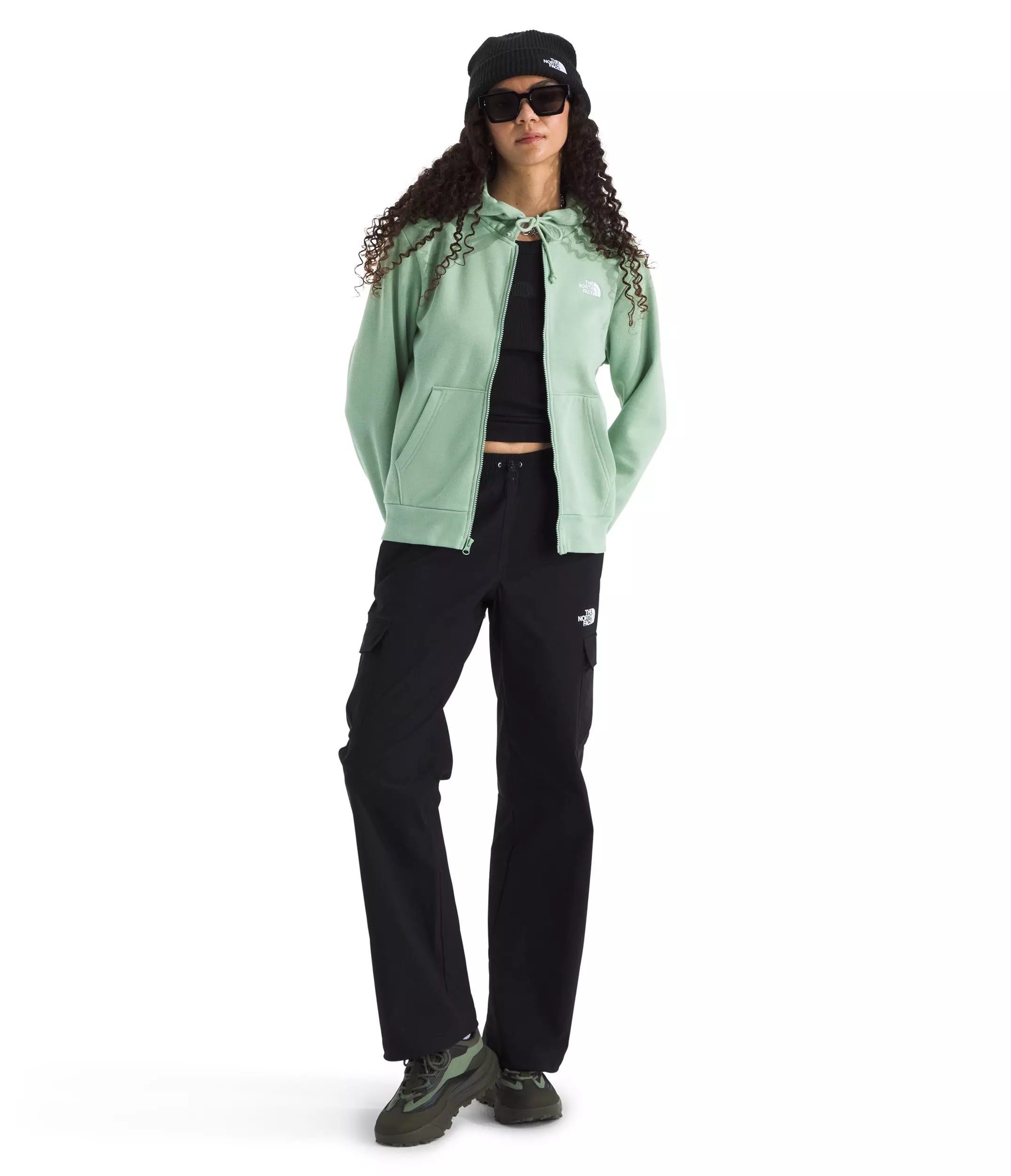 The North Face Women's Evolution Simple Dome Full-Zip Jacket -Green - GREEN