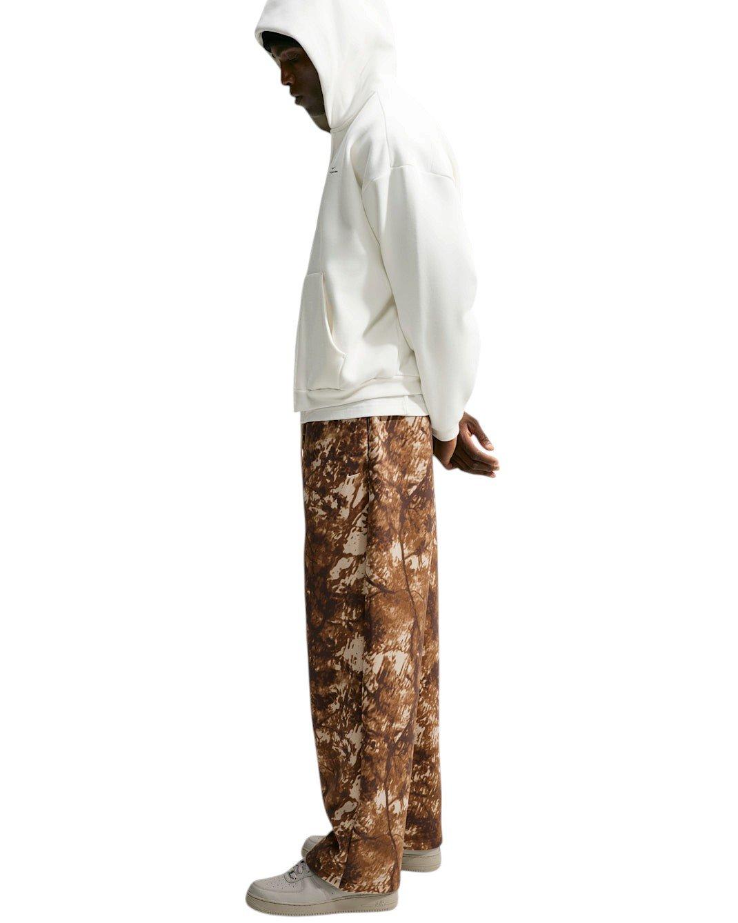 Nike Men's Standard Issue Brushed Open Hem Camo Basketball Pants - Desert Khaki - DESERT KHAKI