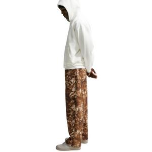 Nike Men's Standard Issue Brushed Open Hem Camo Basketball Pants - Desert Khaki - DESERT KHAKI