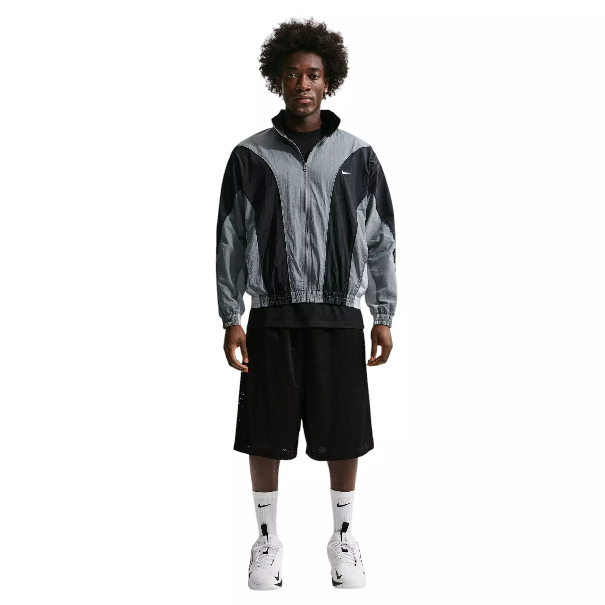 Nike Men's Dri-FIT VR basketball Jacket - Grey/Black - GREY/BLACK