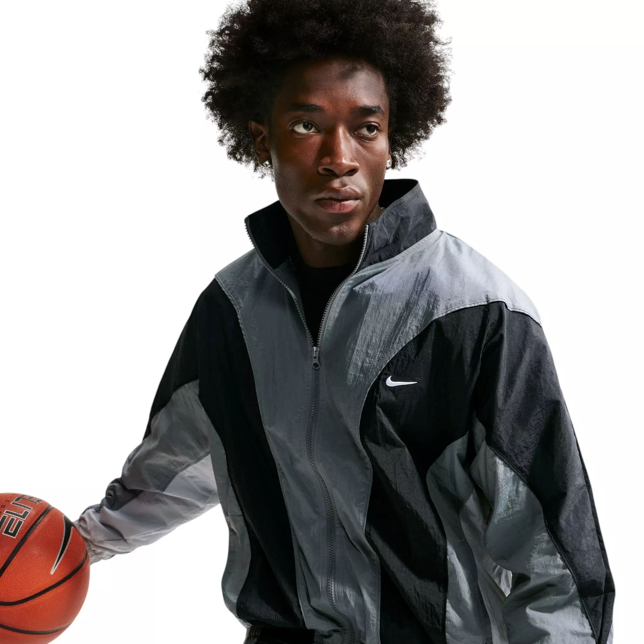 Nike Men's Dri-FIT VR basketball Jacket - Grey/Black - GREY/BLACK