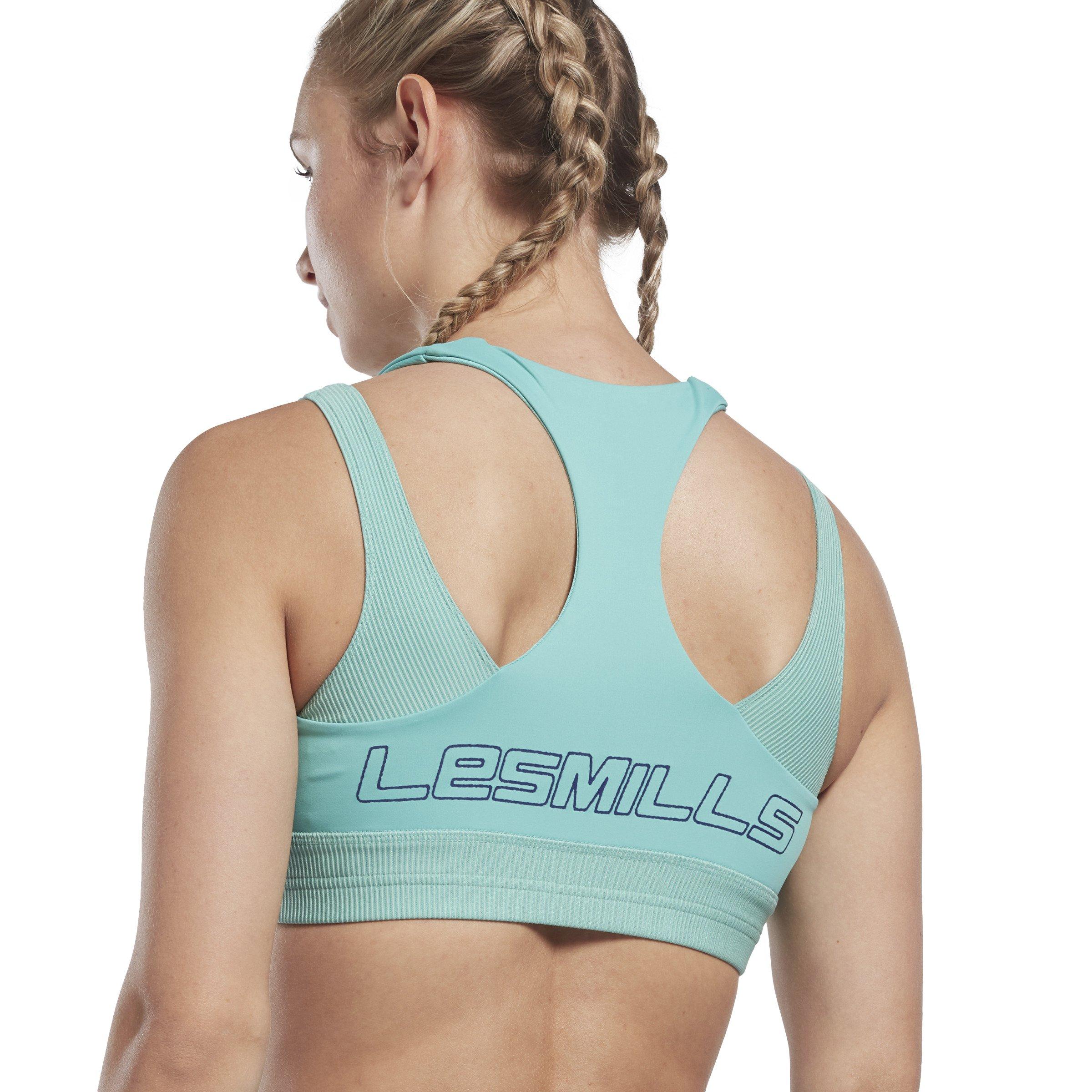 Reebok Sports top 'Les Mills' in Turquoise, Night Blue