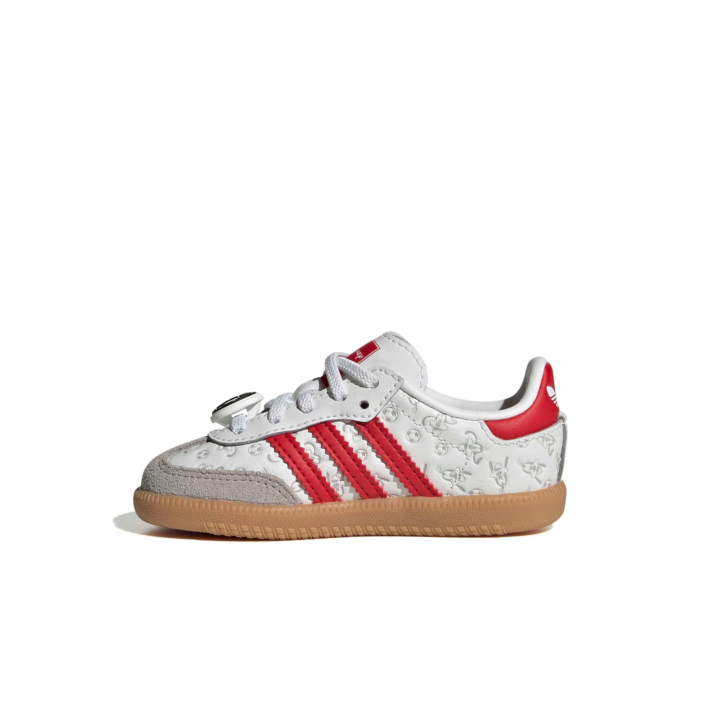 adidas Originals Disney Samba OG CCEL "Ftwr White/Better Scarlet/Gum 3" Infant Boys' Shoe - WHITE/SCARLET/GUM Thumbnail View 2