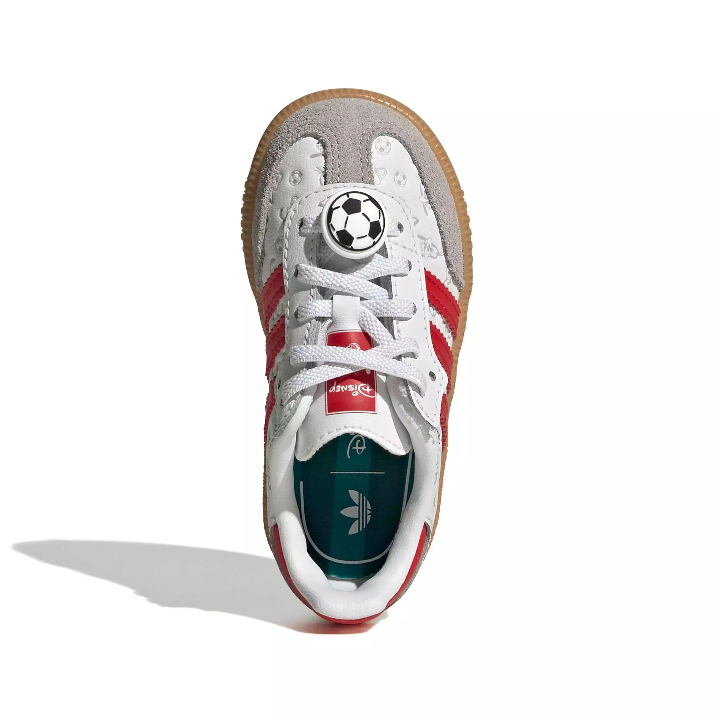 adidas Originals Disney Samba OG CCEL "Ftwr White/Better Scarlet/Gum 3" Infant Boys' Shoe - WHITE/SCARLET/GUM