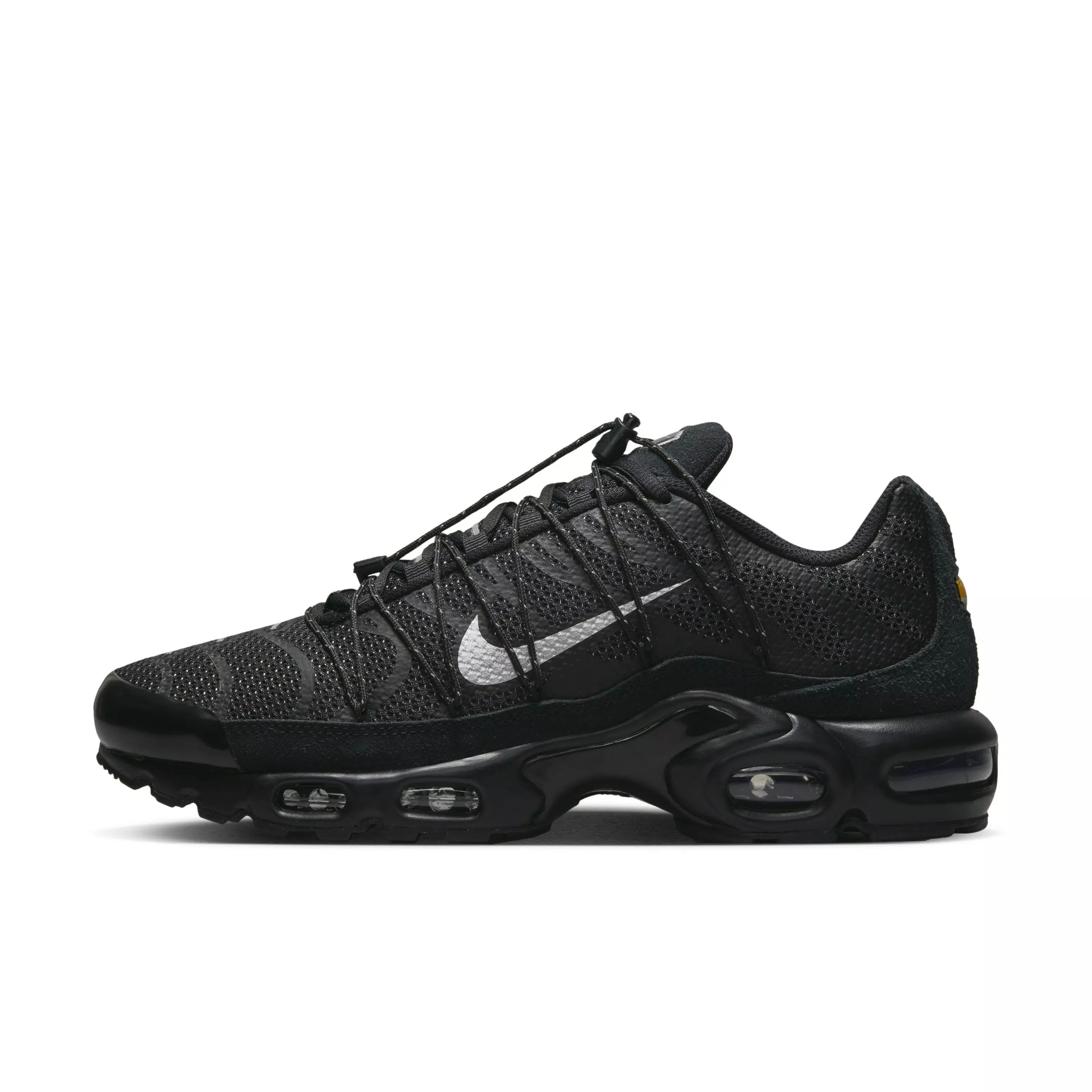 Nike Air Max Plus Utility "Black/Metallic Silver/White" Men's Shoe - BLACK/SILVER/WHITE