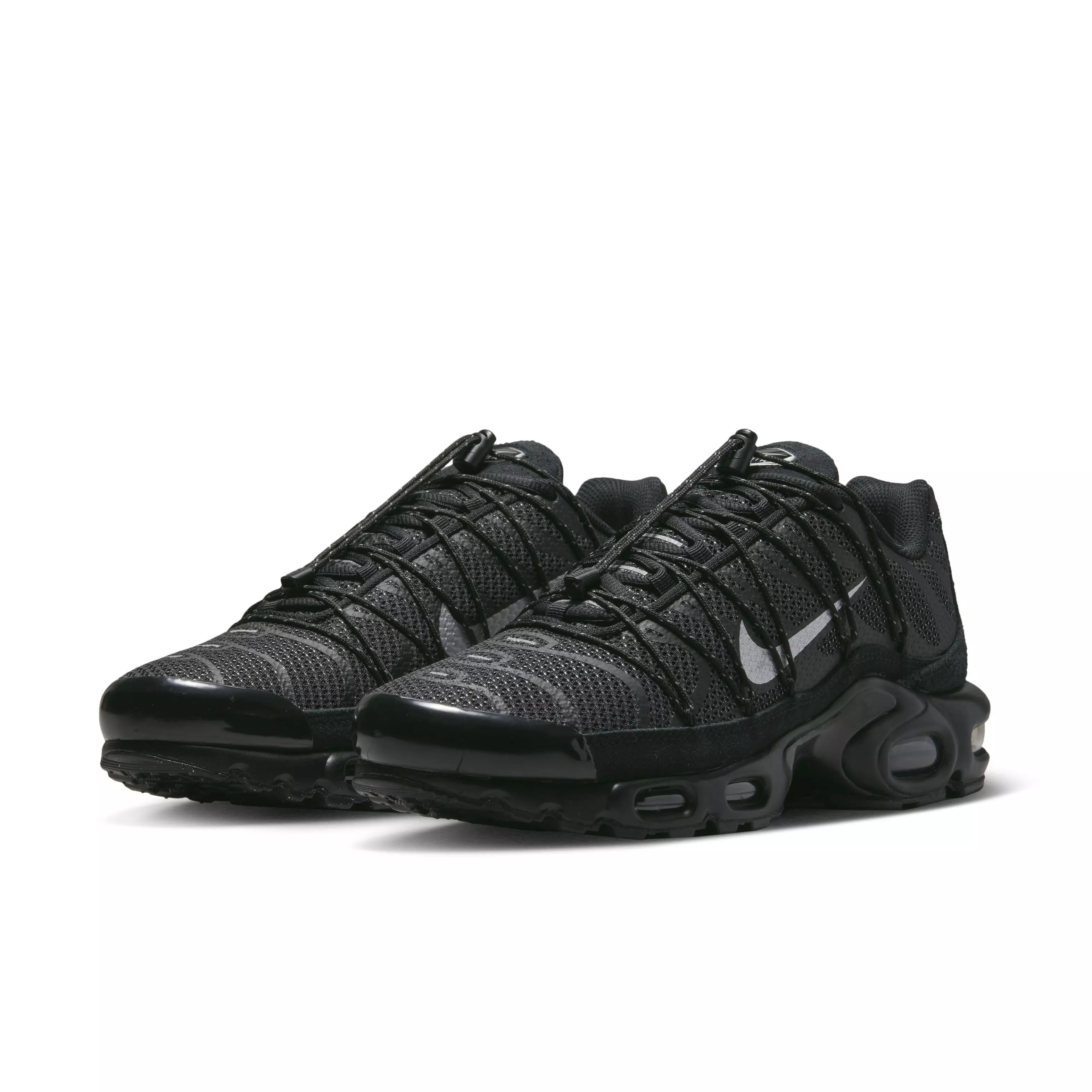 Nike Air Max Plus Utility "Black/Metallic Silver/White" Men's Shoe - BLACK/SILVER/WHITE
