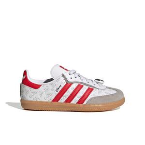 adidas Originals Disney Samba OG CCEL "Ftwr White/Better Scarlet/Gum 3" Preschool Boys' Shoe