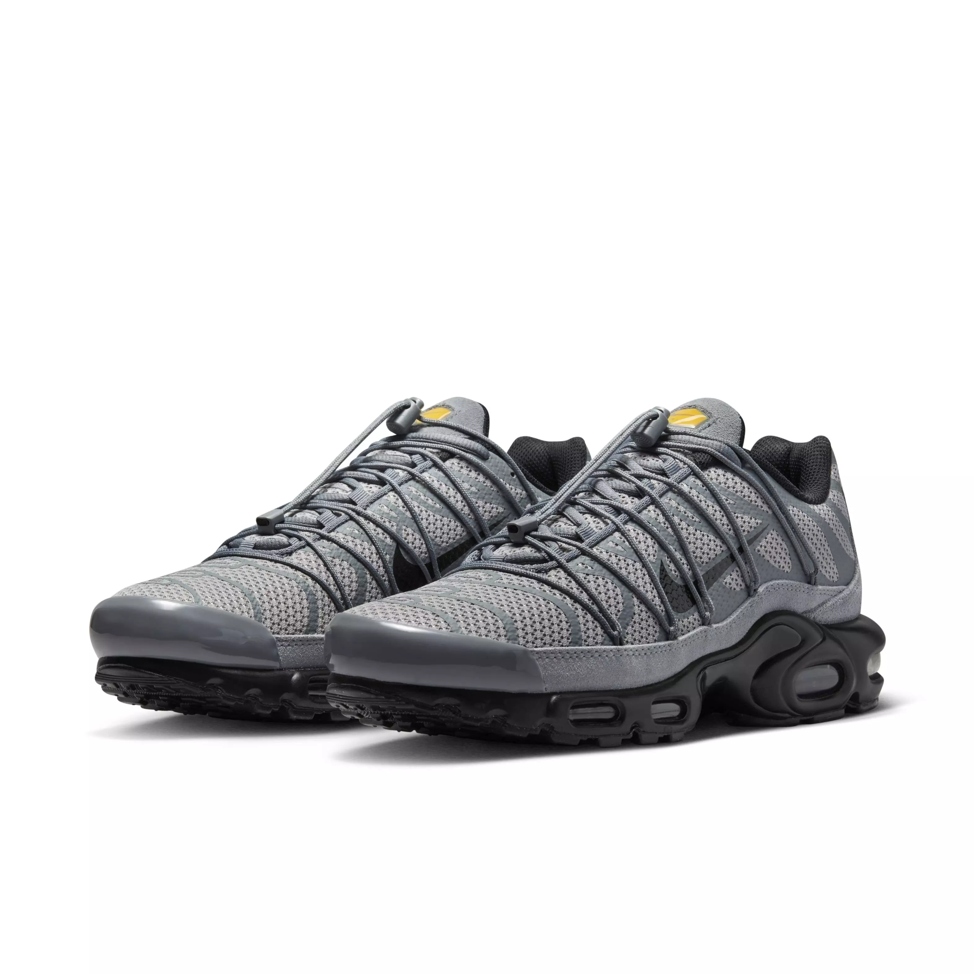 Nike Air Max Plus Utility "Wolf Grey/Black/Cool Grey/Varsity Maize" Men's Shoe - GREY/BLACK/GREY/MAIZE