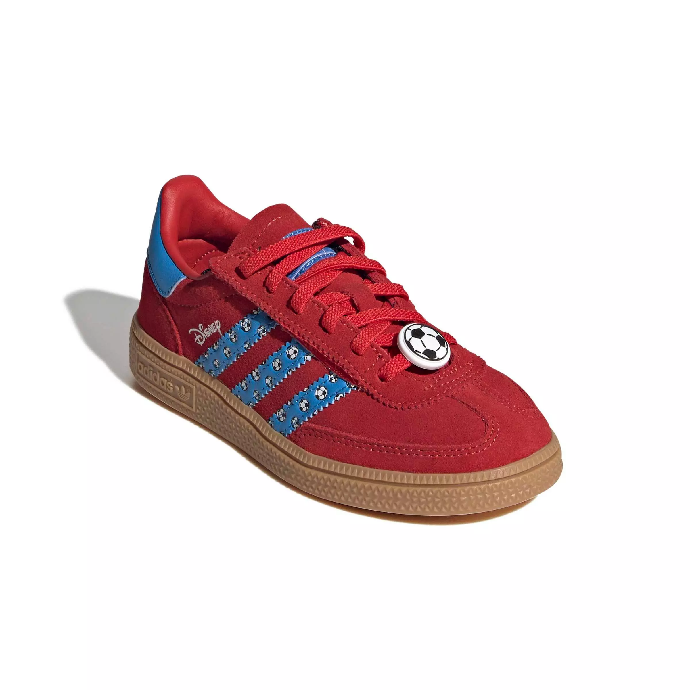 adidas Originals Disney Handball Spezial CCEL "Red/Lucid Ray Blue/Gum 3" Preschool Boys' Shoe - RED/BLUE/GUM