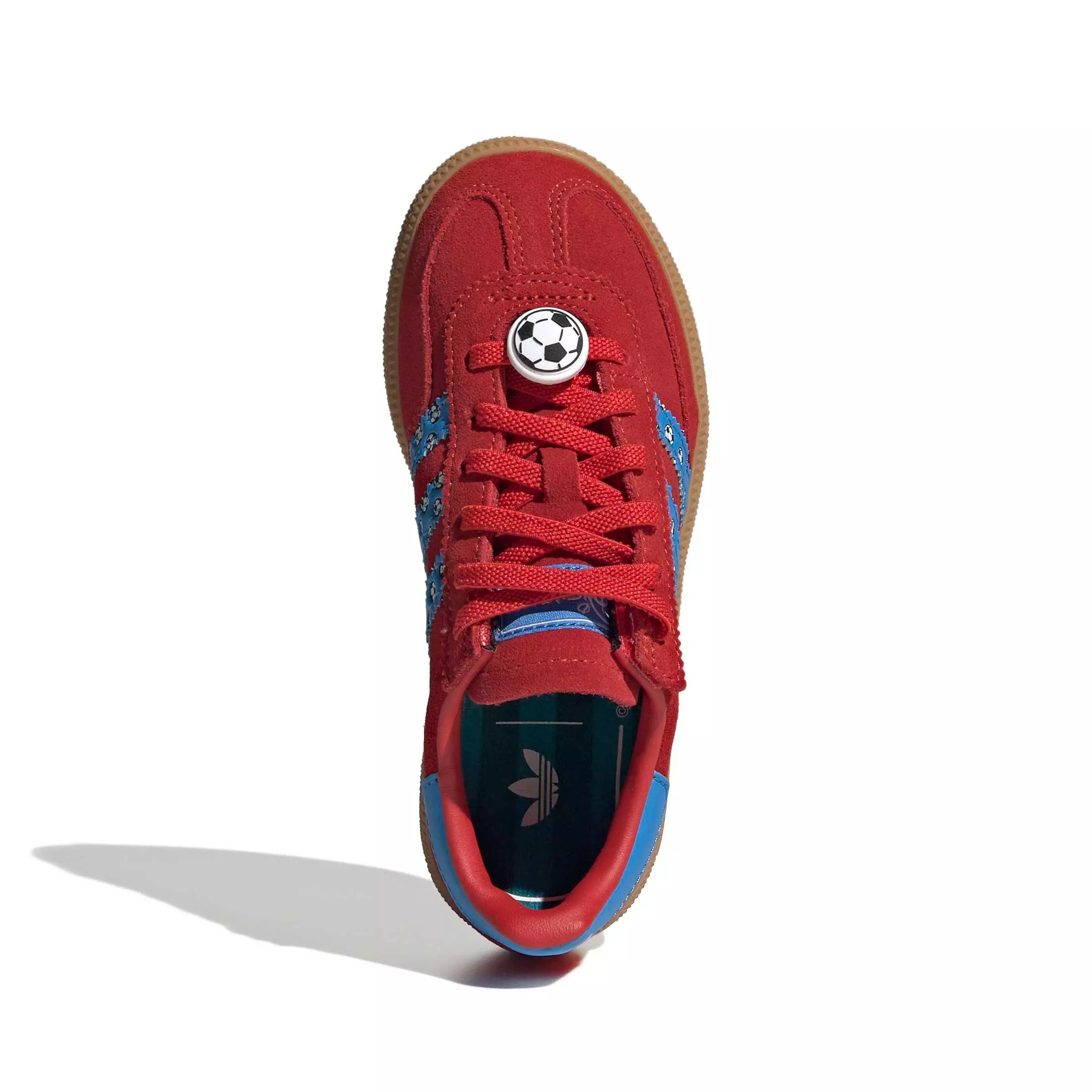 adidas Originals Disney Handball Spezial CCEL "Red/Lucid Ray Blue/Gum 3" Preschool Boys' Shoe - RED/BLUE/GUM