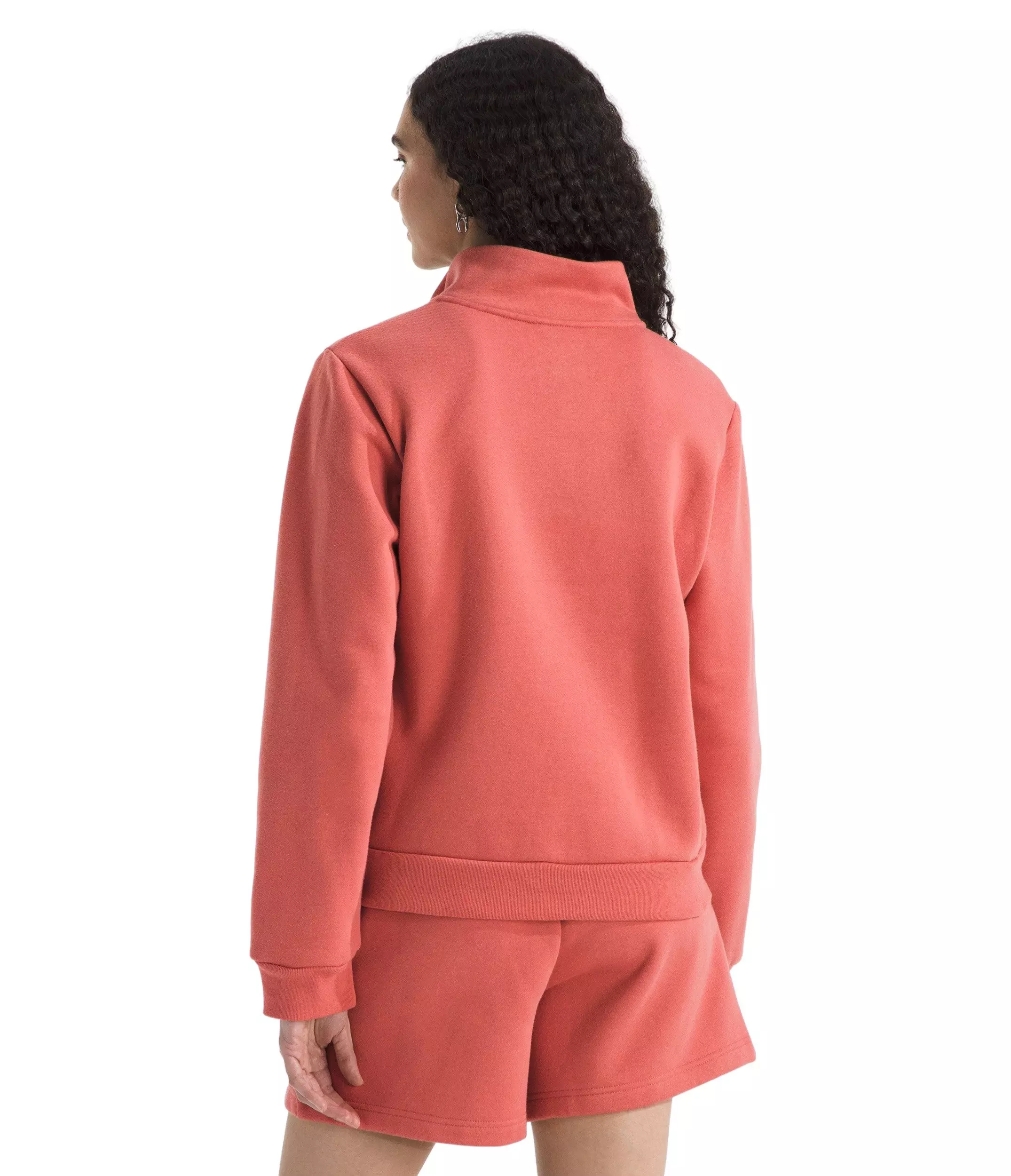 The North Face Women's Evolution EMB 1/4-Zip -Orange - ORANGE
