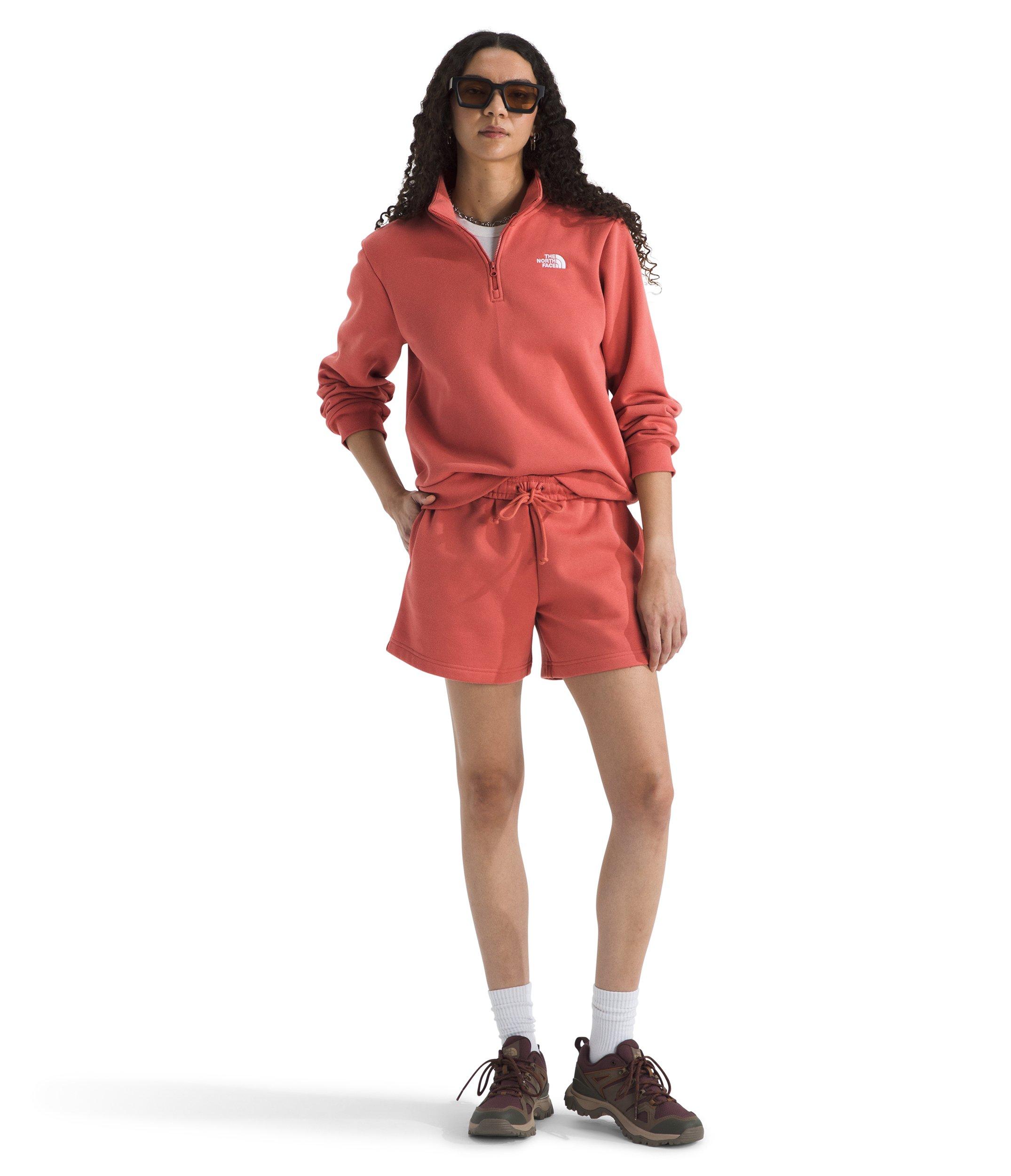 The North Face Women's Evolution EMB 1/4-Zip - Orange - ORANGE Thumbnail View 3