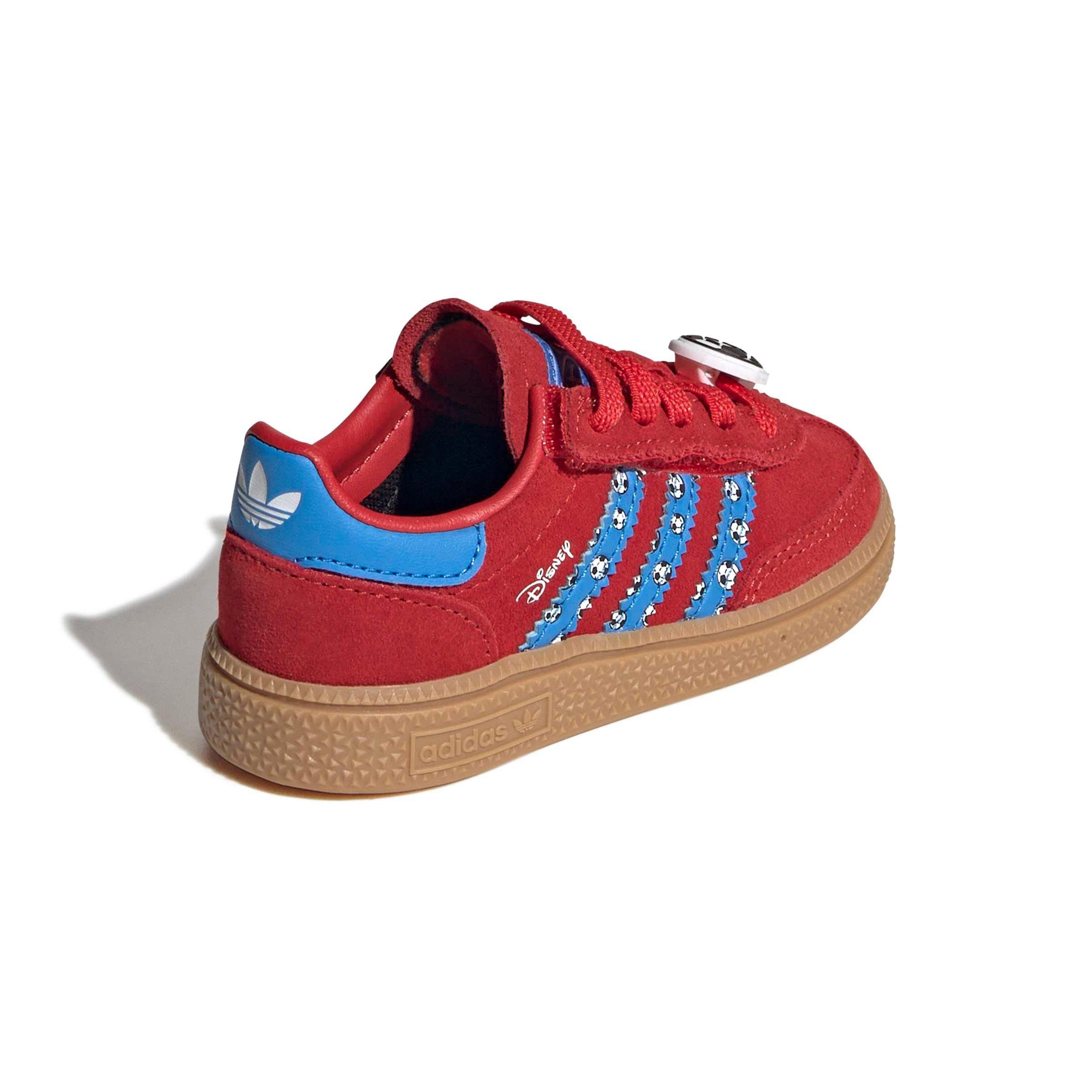 adidas Originals Disney Handball Spezial CCEL "Red/Lucid Ray Blue/Gum 3" Infant Boys' Shoe - RED/BLUE/GUM Thumbnail View 4