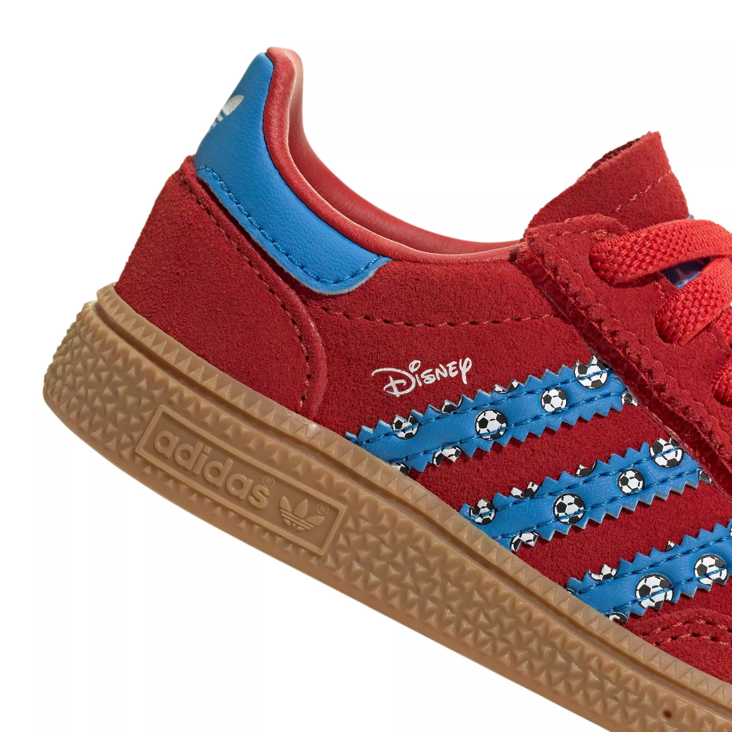 adidas Originals Disney Handball Spezial CCEL "Red/Lucid Ray Blue/Gum 3" Infant Boys' Shoe - RED/BLUE/GUM