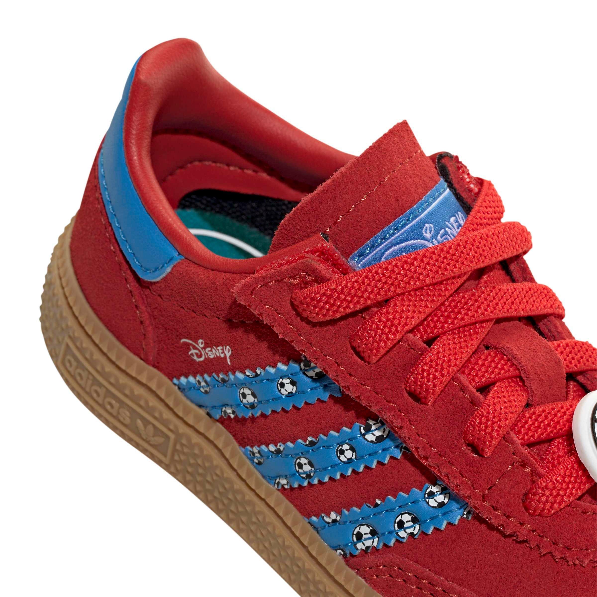 adidas Originals Disney Handball Spezial CCEL "Red/Lucid Ray Blue/Gum 3" Infant Boys' Shoe - RED/BLUE/GUM Thumbnail View 8
