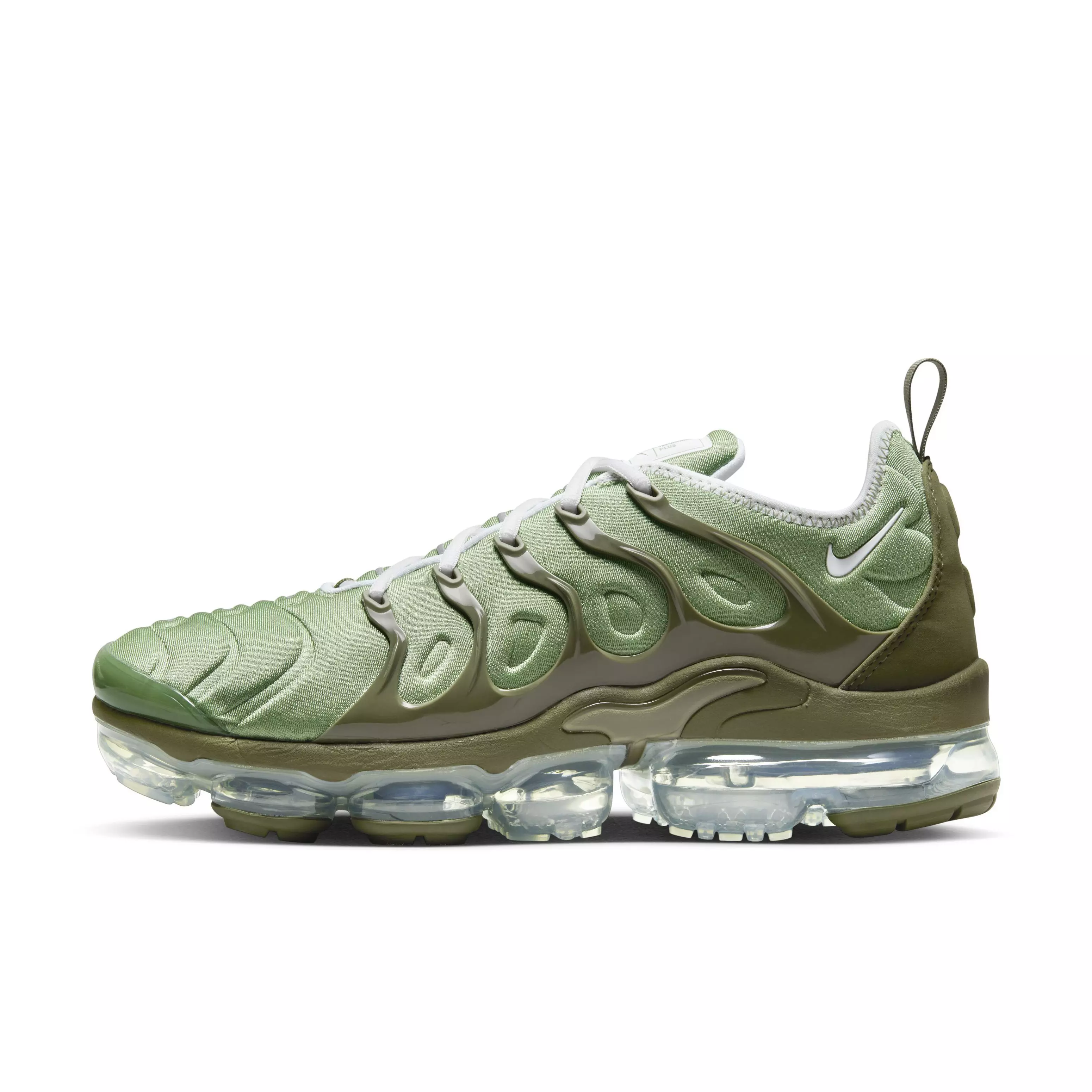Nike Air VaporMax Plus "Oil Green/White/Medium Olive" Men's Shoe - GREEN/WHITE/MD OLIVE