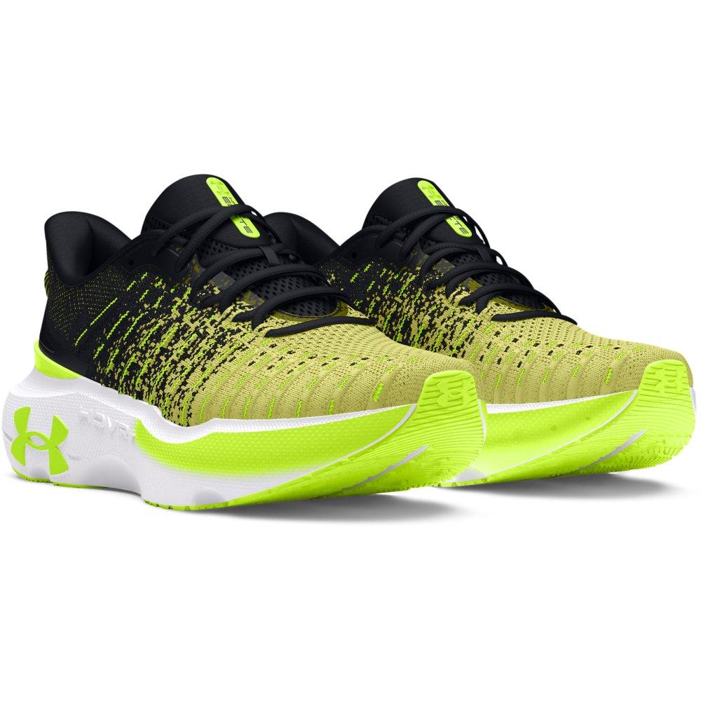 Under Armour Infinite Elite "Black/Sonic Yellow/High Vis Yellow" Men's Running Shoe - BLACK/YELLOW/YELLOW Thumbnail View 4