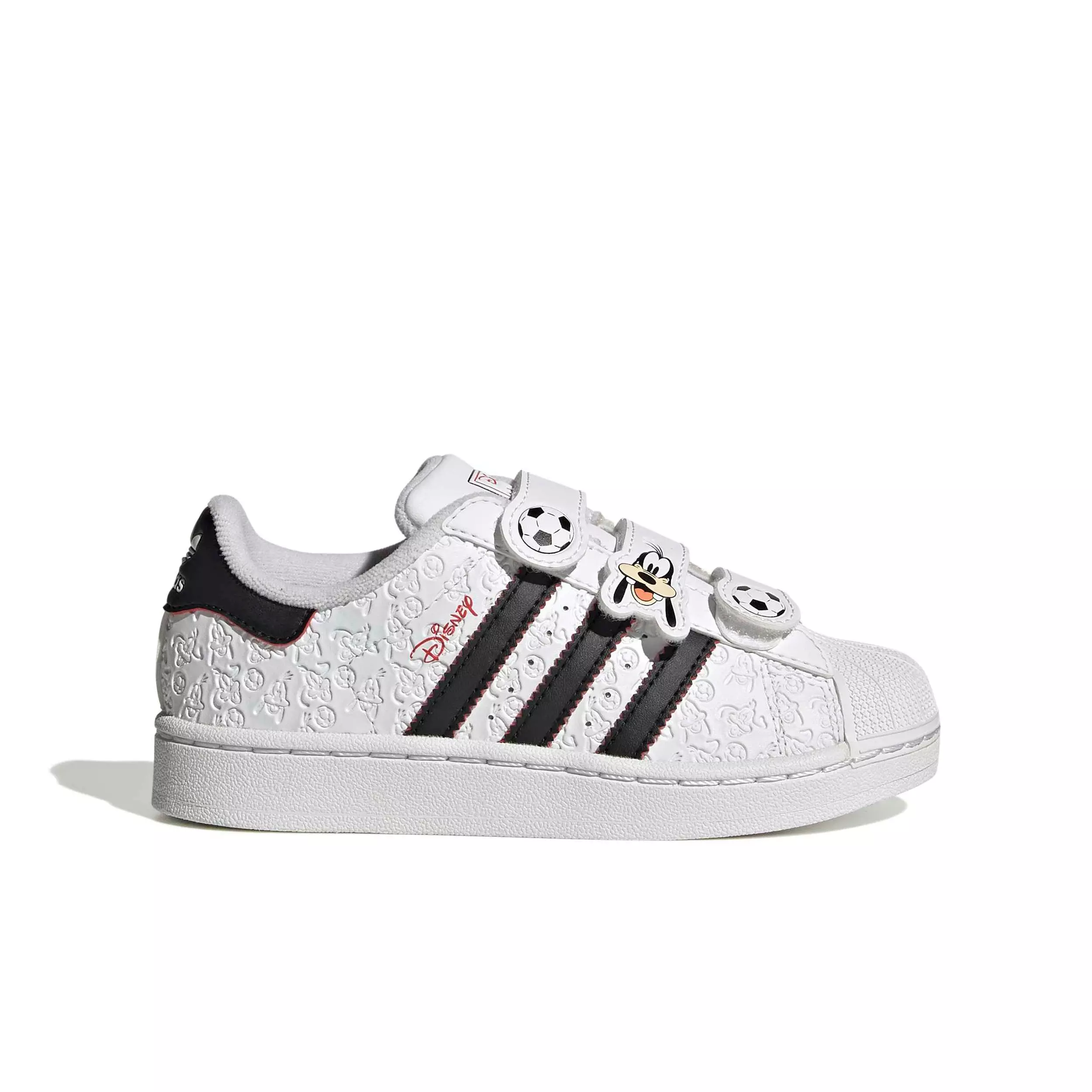 adidas Originals Disney Superstar II CC "Ftwr White/Core Black/Red" Preschool Boys' Shoe - WHITE/BLACK/RED