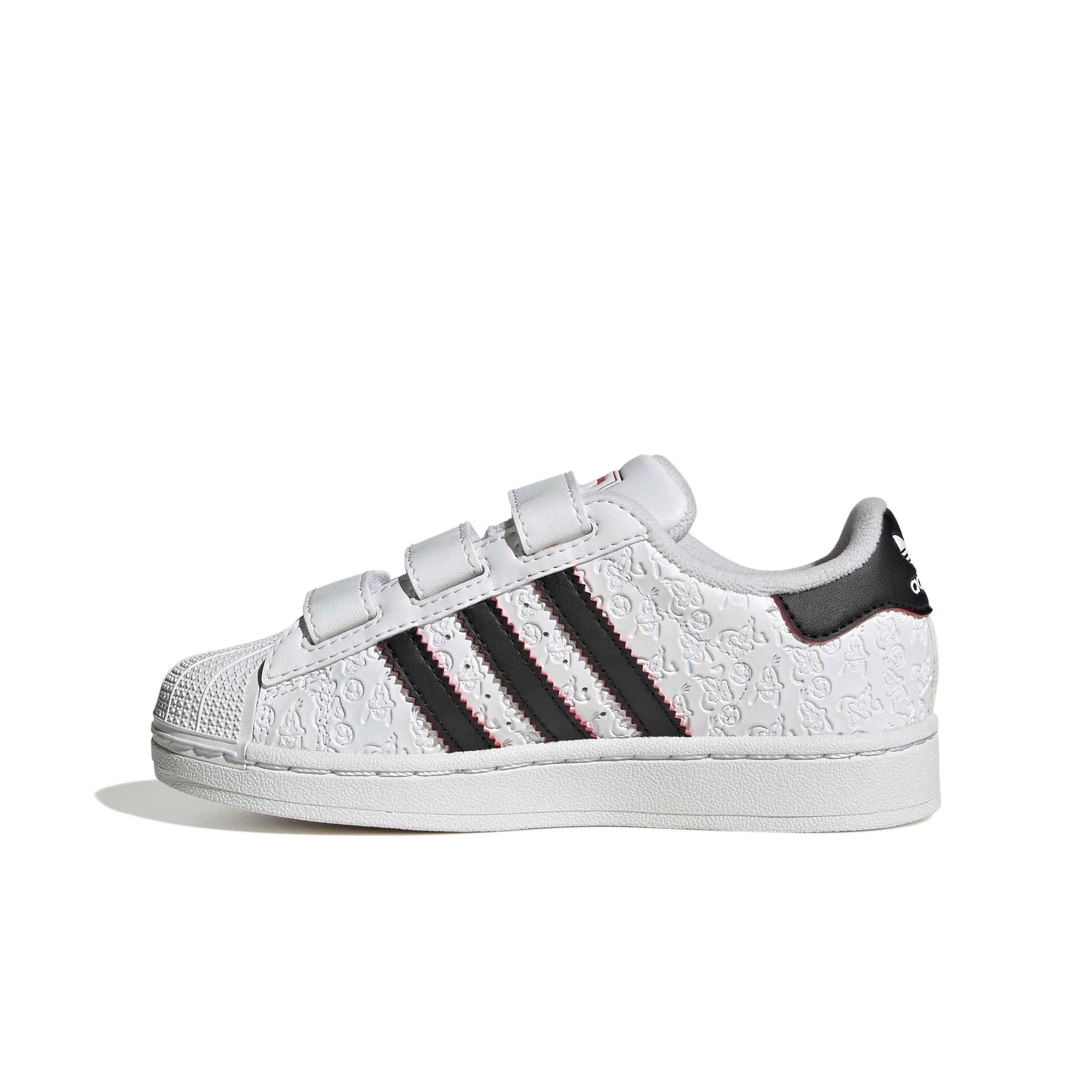 adidas Originals Disney Superstar II CC "Ftwr White/Core Black/Red" Preschool Boys' Shoe - WHITE/BLACK/RED Thumbnail View 2