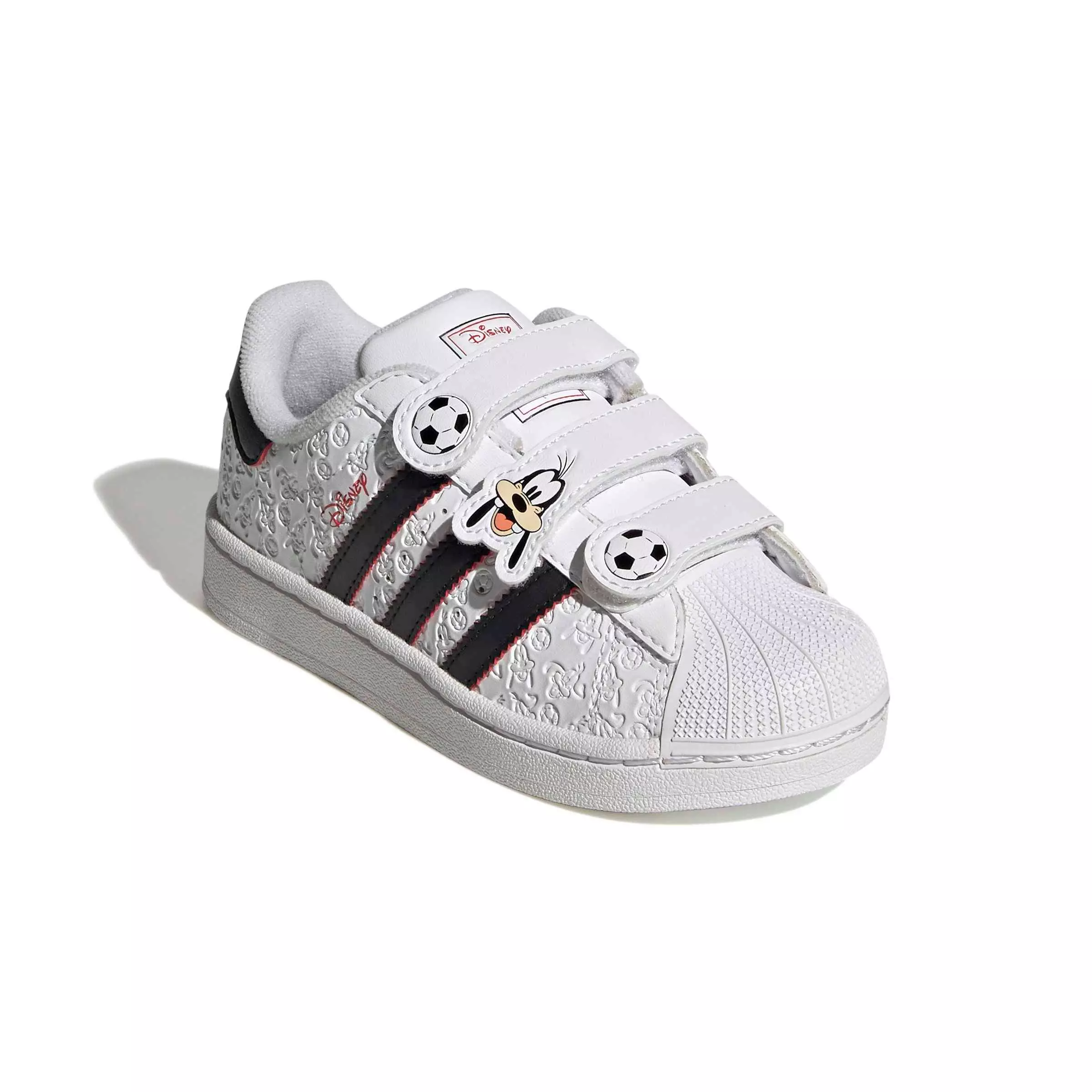 adidas Originals Disney Superstar II CC "Ftwr White/Core Black/Red" Preschool Boys' Shoe - WHITE/BLACK/RED