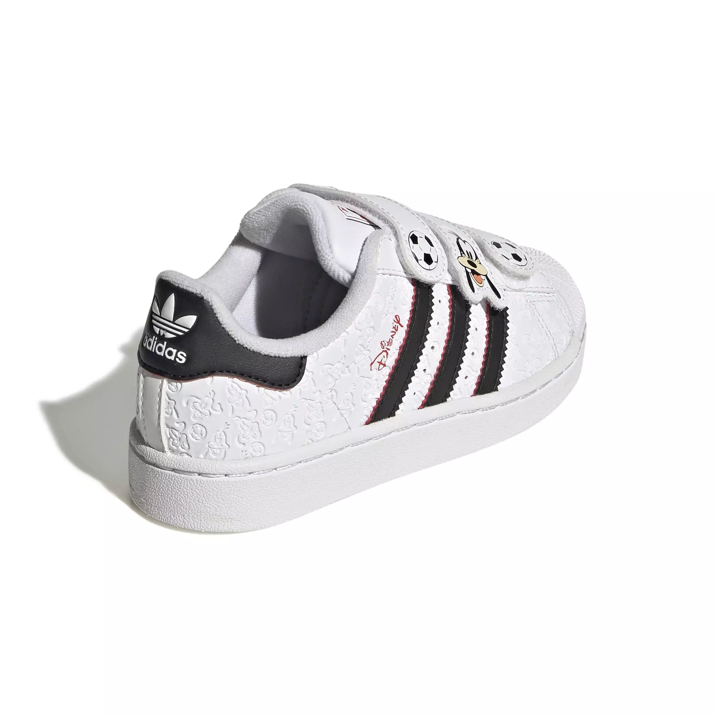 adidas Originals Disney Superstar II CC "Ftwr White/Core Black/Red" Preschool Boys' Shoe - WHITE/BLACK/RED