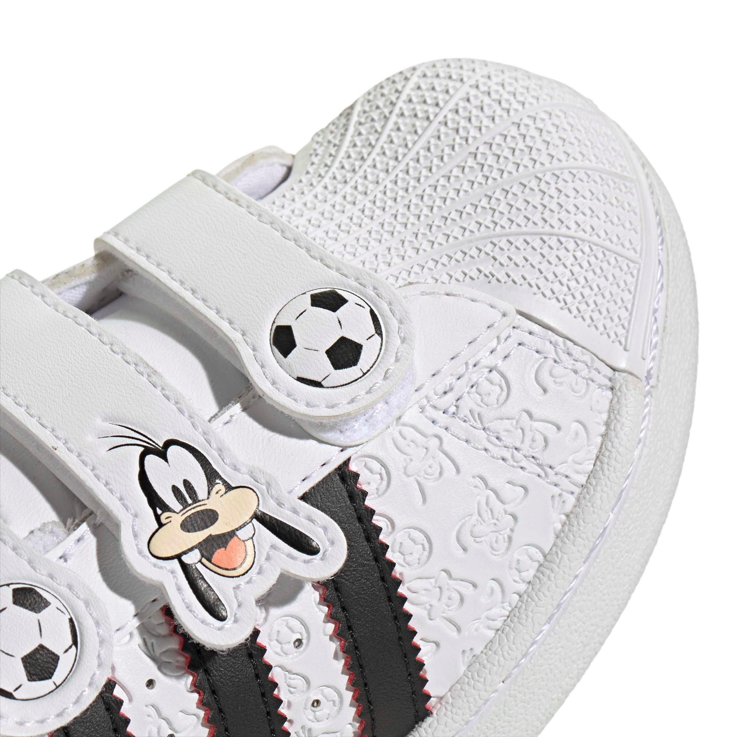 adidas Originals Disney Superstar II CC "Ftwr White/Core Black/Red" Preschool Boys' Shoe - WHITE/BLACK/RED Thumbnail View 7