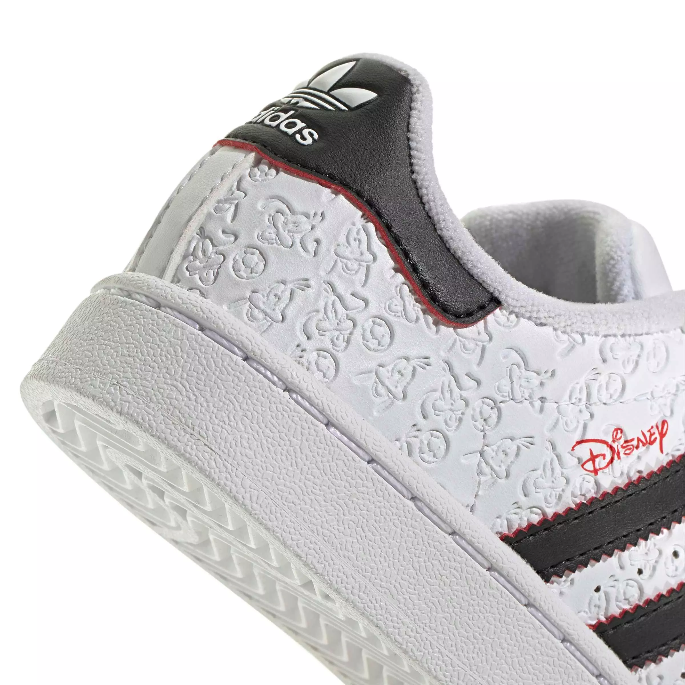 adidas Originals Disney Superstar II CC "Ftwr White/Core Black/Red" Preschool Boys' Shoe - WHITE/BLACK/RED