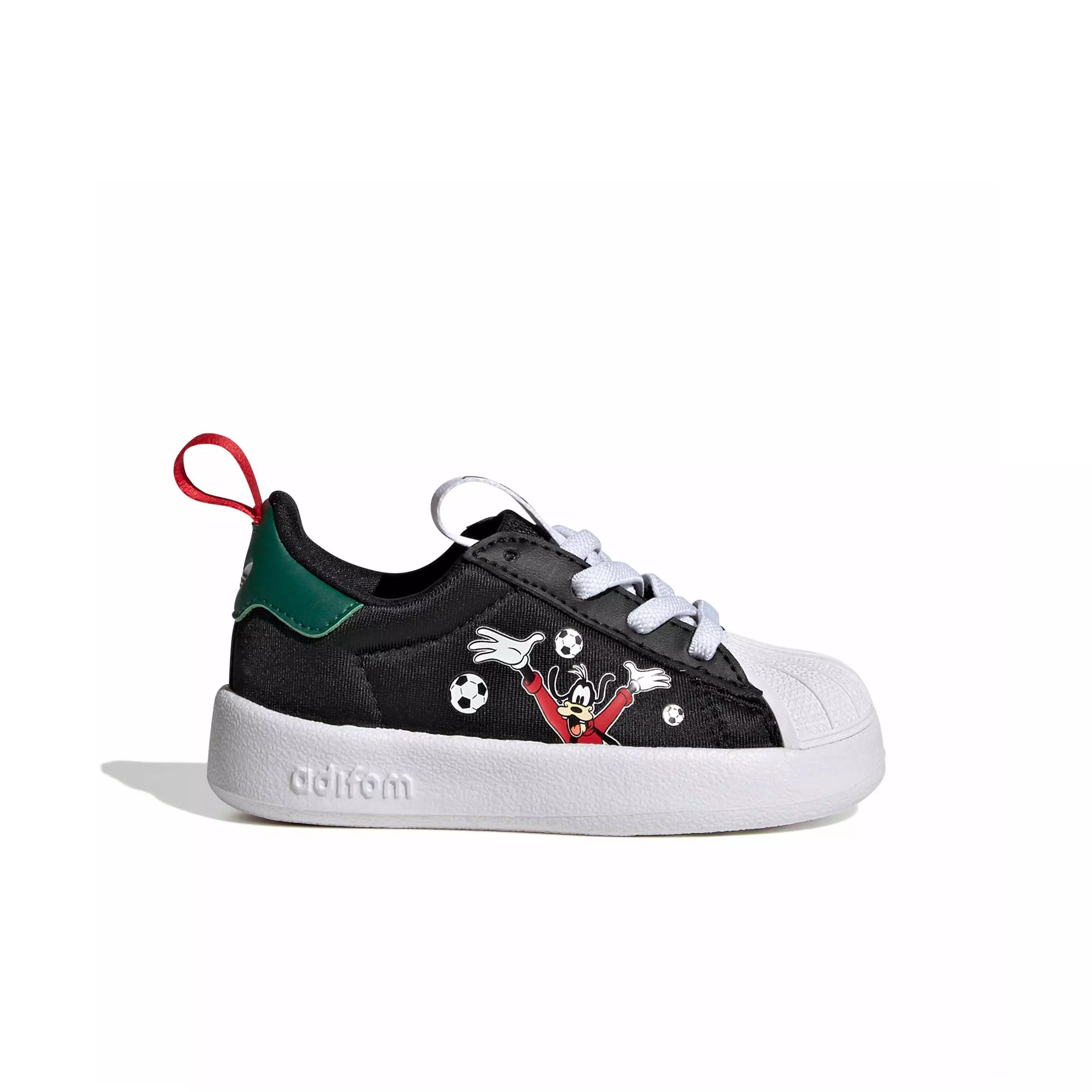 adidas Originals Disney Adifoam Superstar 360 "Black/Collegiate Green/Scarlet" Infant Boys' Shoe - BLACK/GREEN/SCARLET