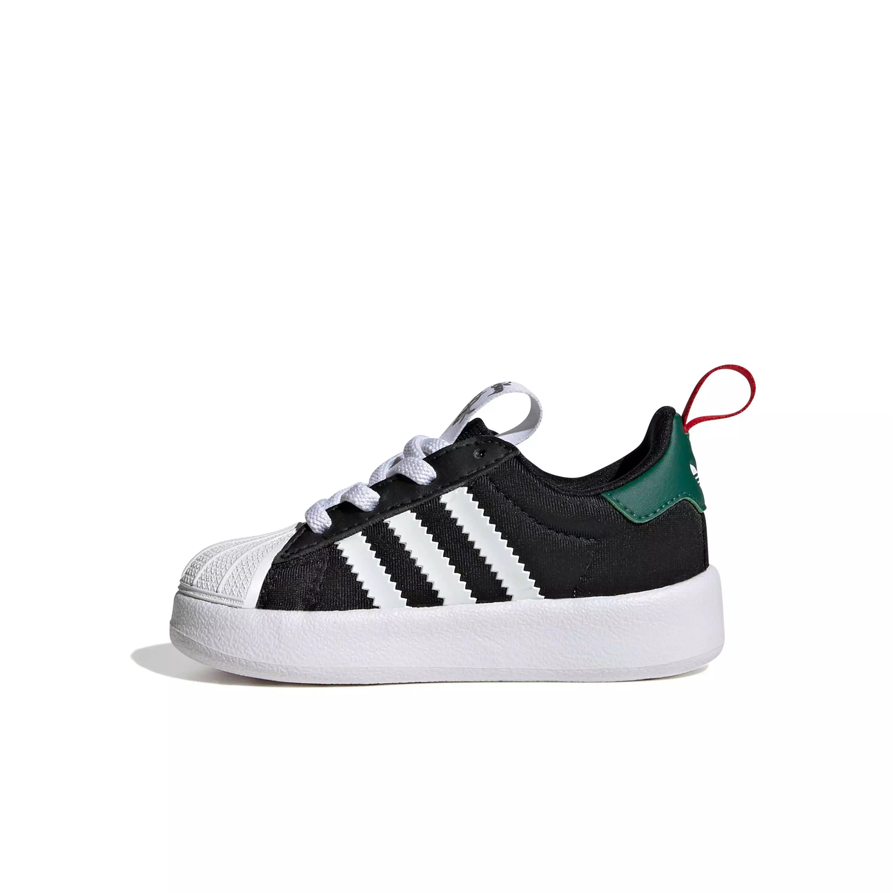 adidas Originals Disney Adifoam Superstar 360 "Black/Collegiate Green/Scarlet" Infant Boys' Shoe - BLACK/GREEN/SCARLET