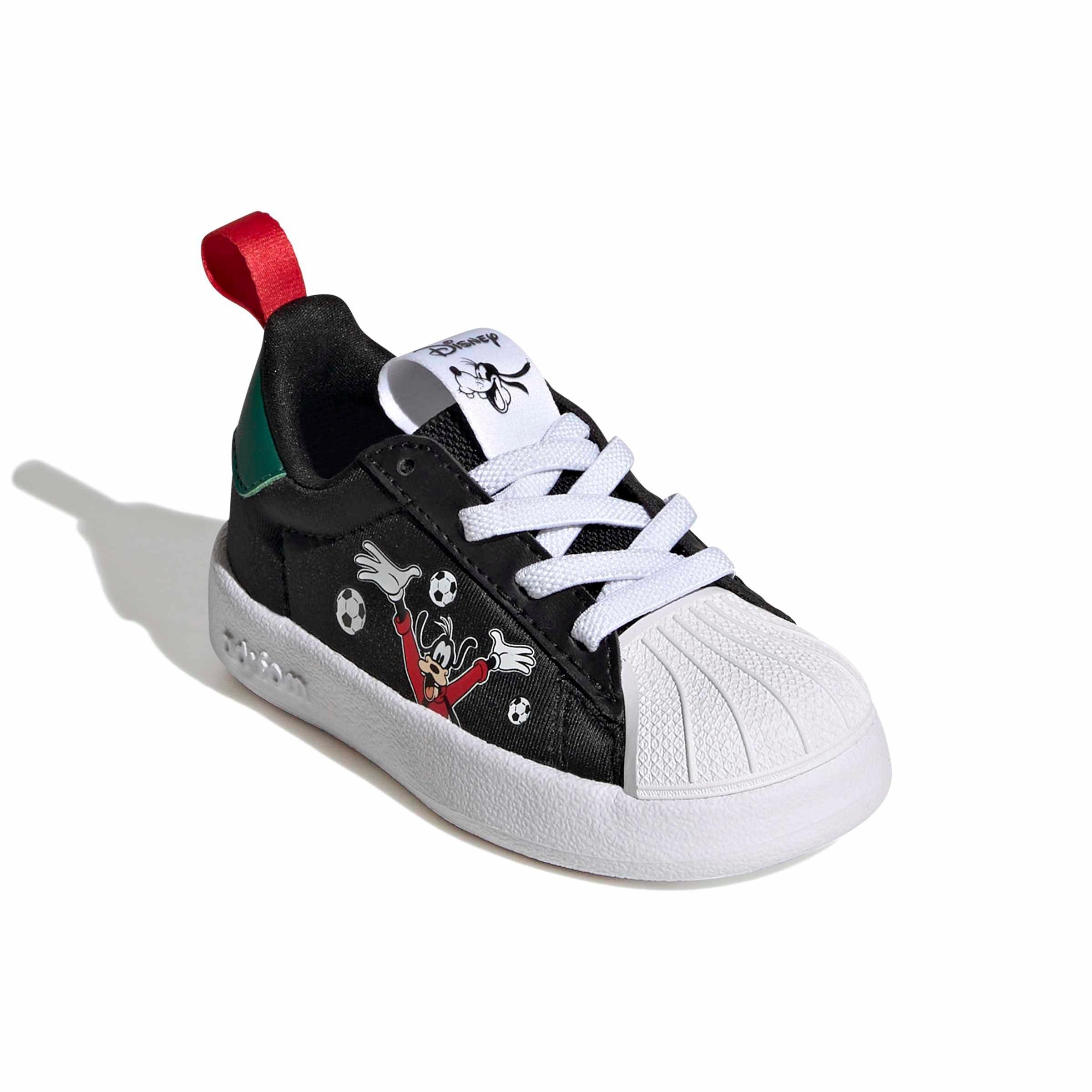 adidas Originals Disney Adifoam Superstar 360 "Black/Collegiate Green/Scarlet" Infant Boys' Shoe - BLACK/GREEN/SCARLET Thumbnail View 3