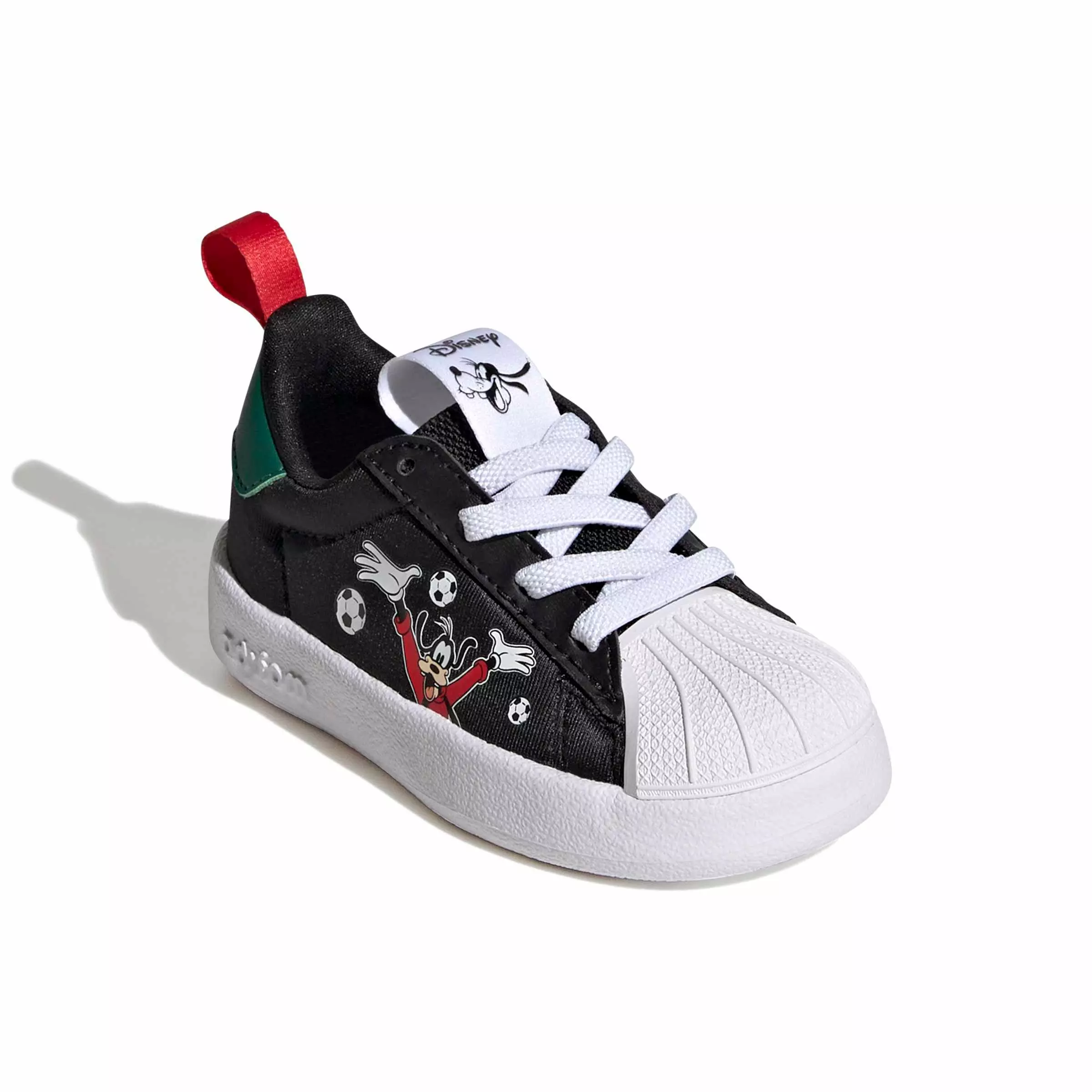 adidas Originals Disney Adifoam Superstar 360 "Black/Collegiate Green/Scarlet" Infant Boys' Shoe - BLACK/GREEN/SCARLET
